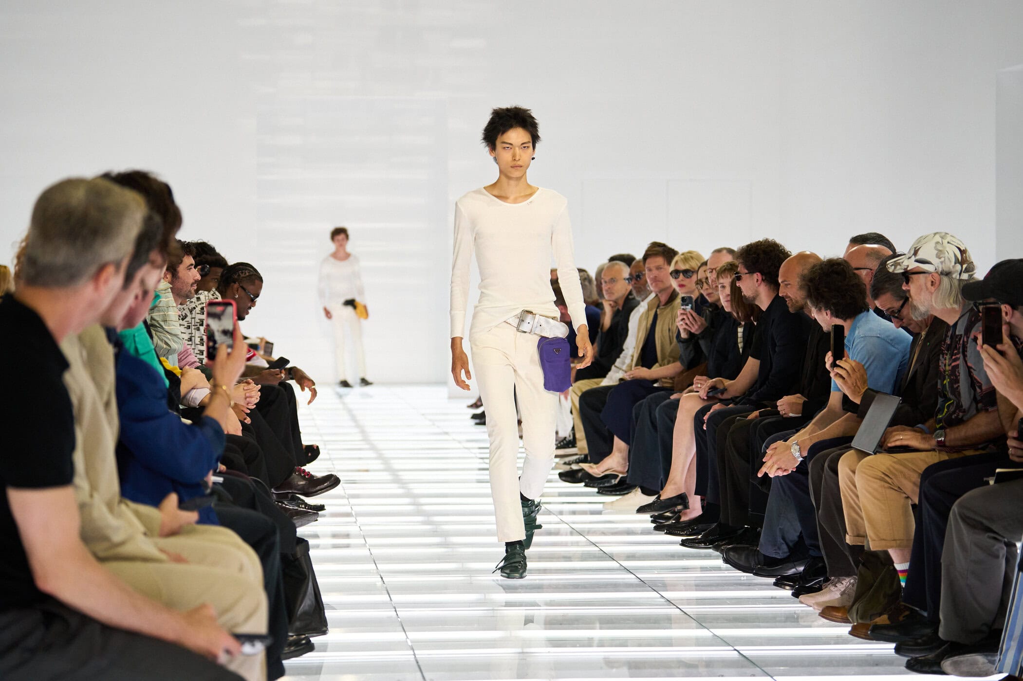 Prada Spring 2027 Men's Fashion Show Atmosphere