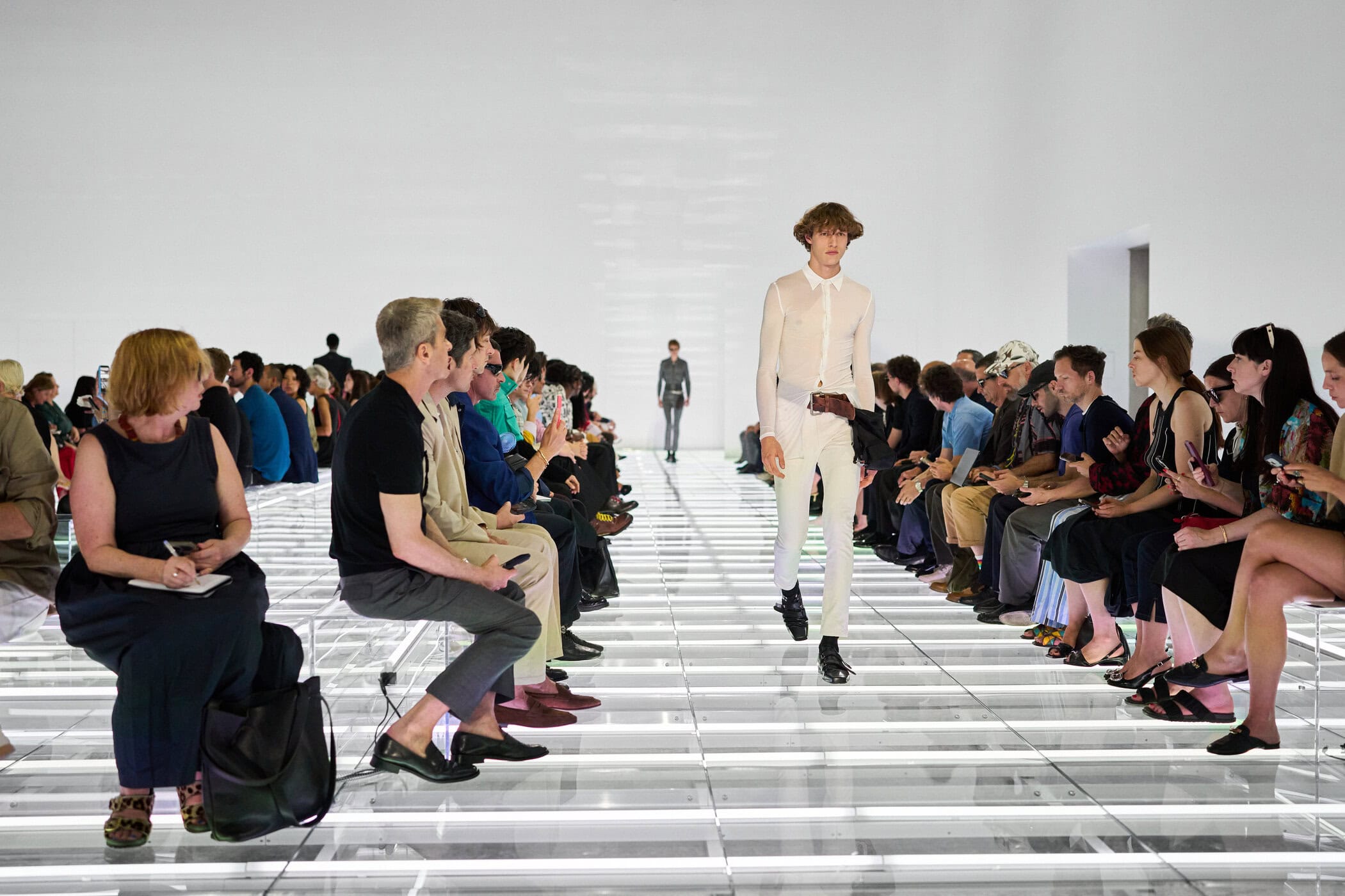 Prada Spring 2027 Men's Fashion Show Atmosphere