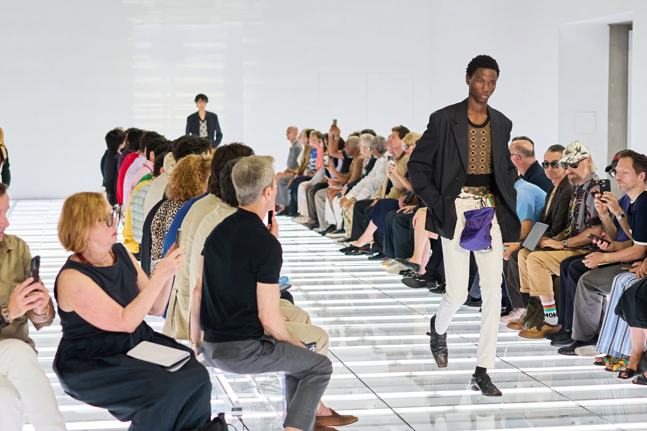 Prada Spring 2027 Men's Fashion Show Atmosphere