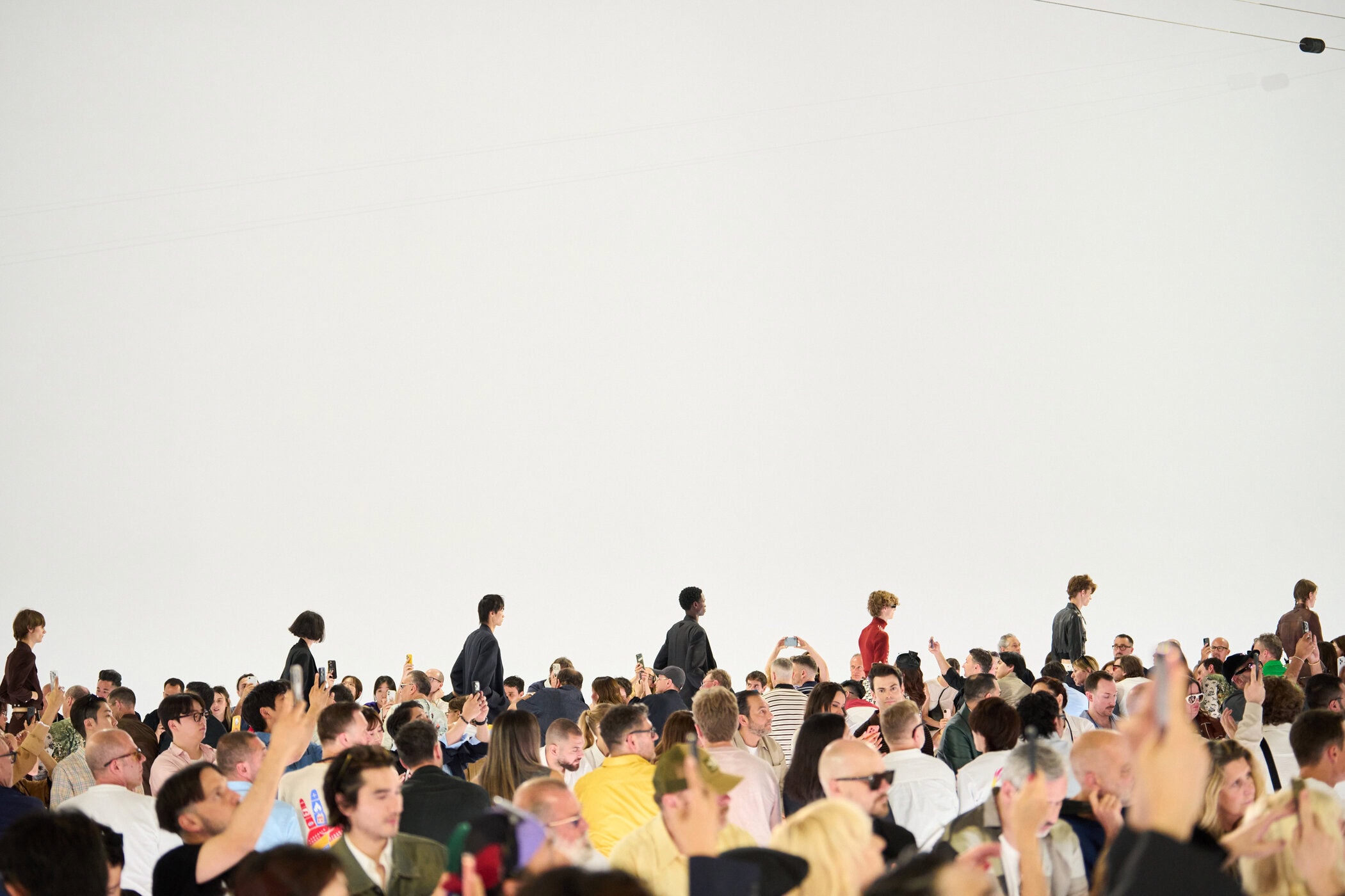 Prada Spring 2027 Men's Fashion Show Atmosphere
