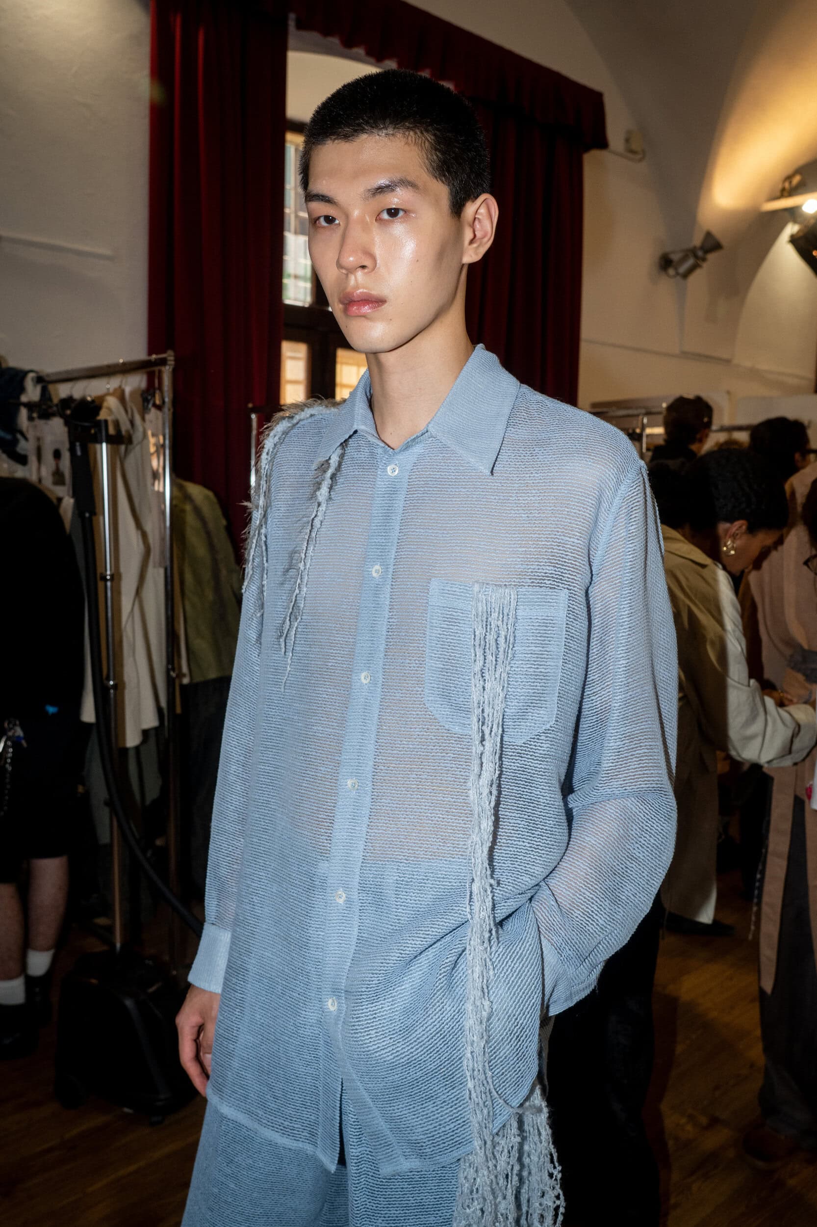 Qasimi Spring 2027 Men's Fashion Show Backstage