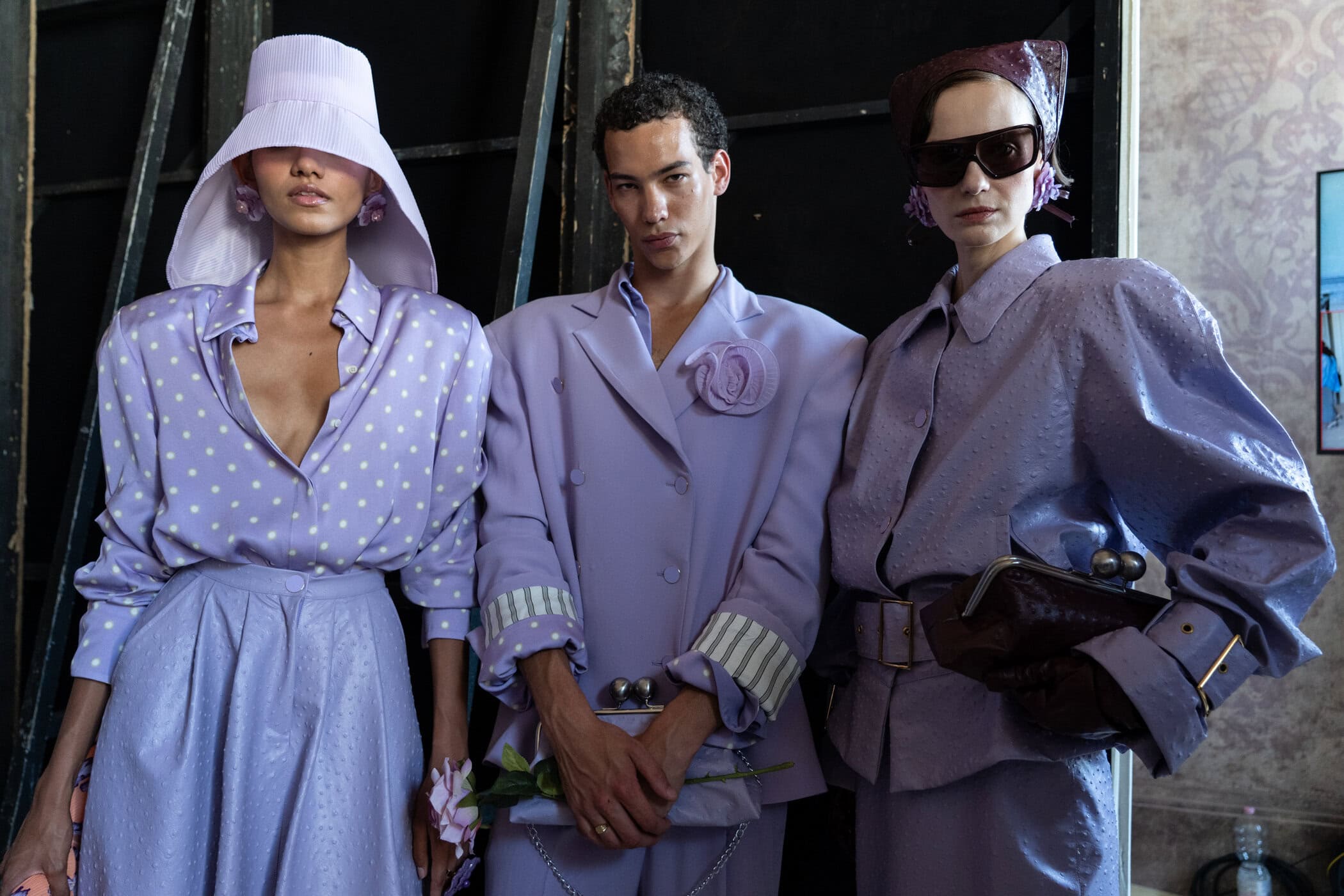 Rowen Rose Spring 2027 Men's Fashion Show Backstage