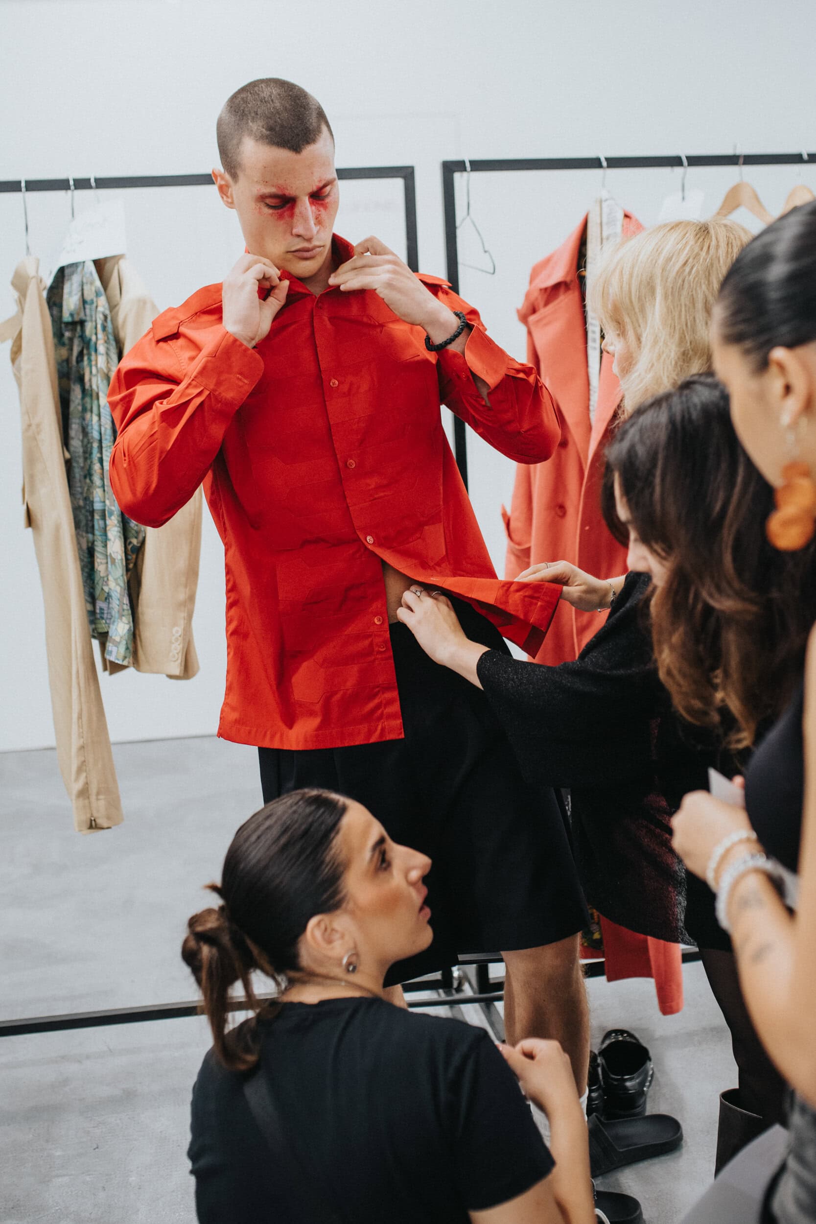 Sagaboi Spring 2027 Men's Fashion Show Backstage