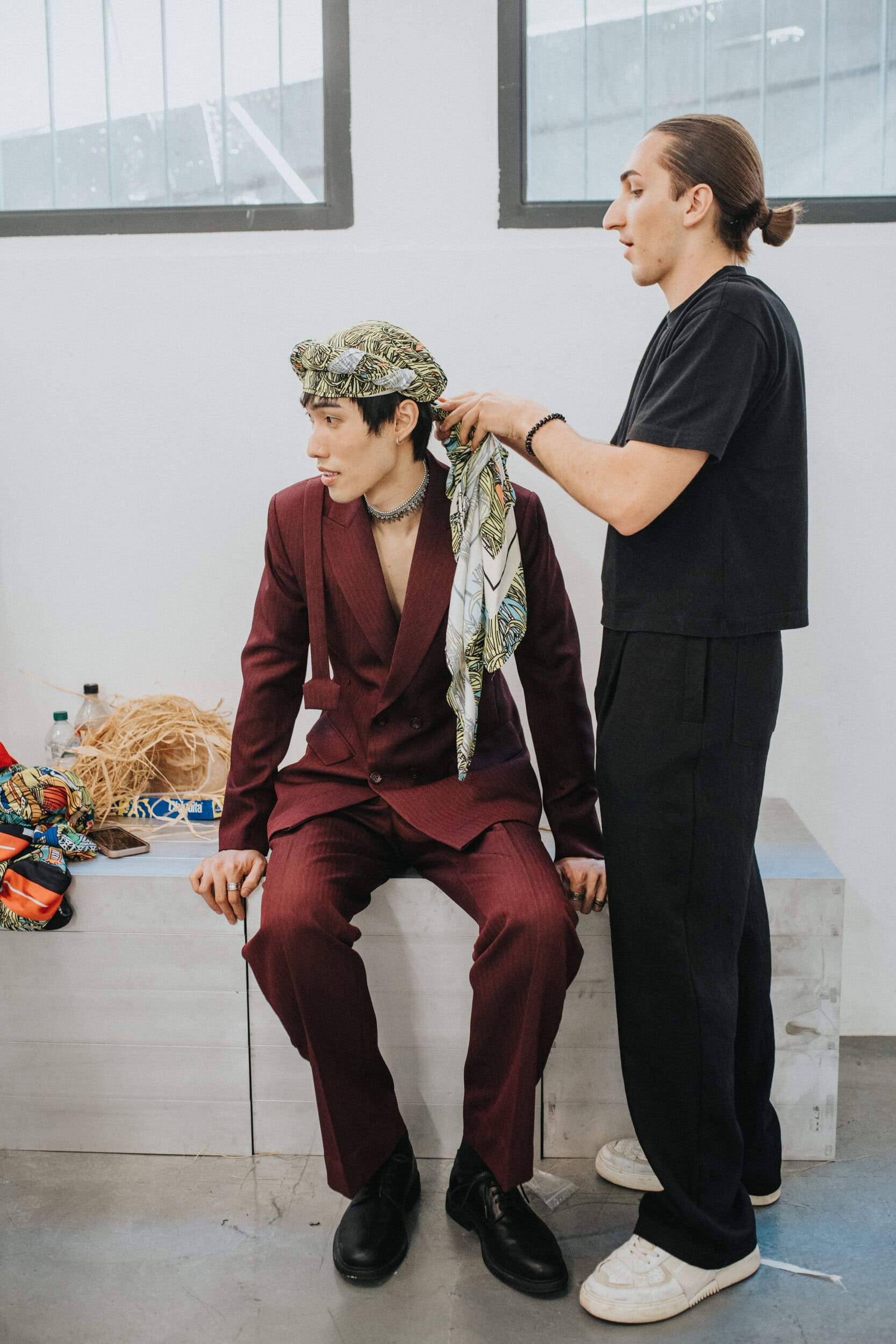 Sagaboi Spring 2027 Men's Fashion Show Backstage