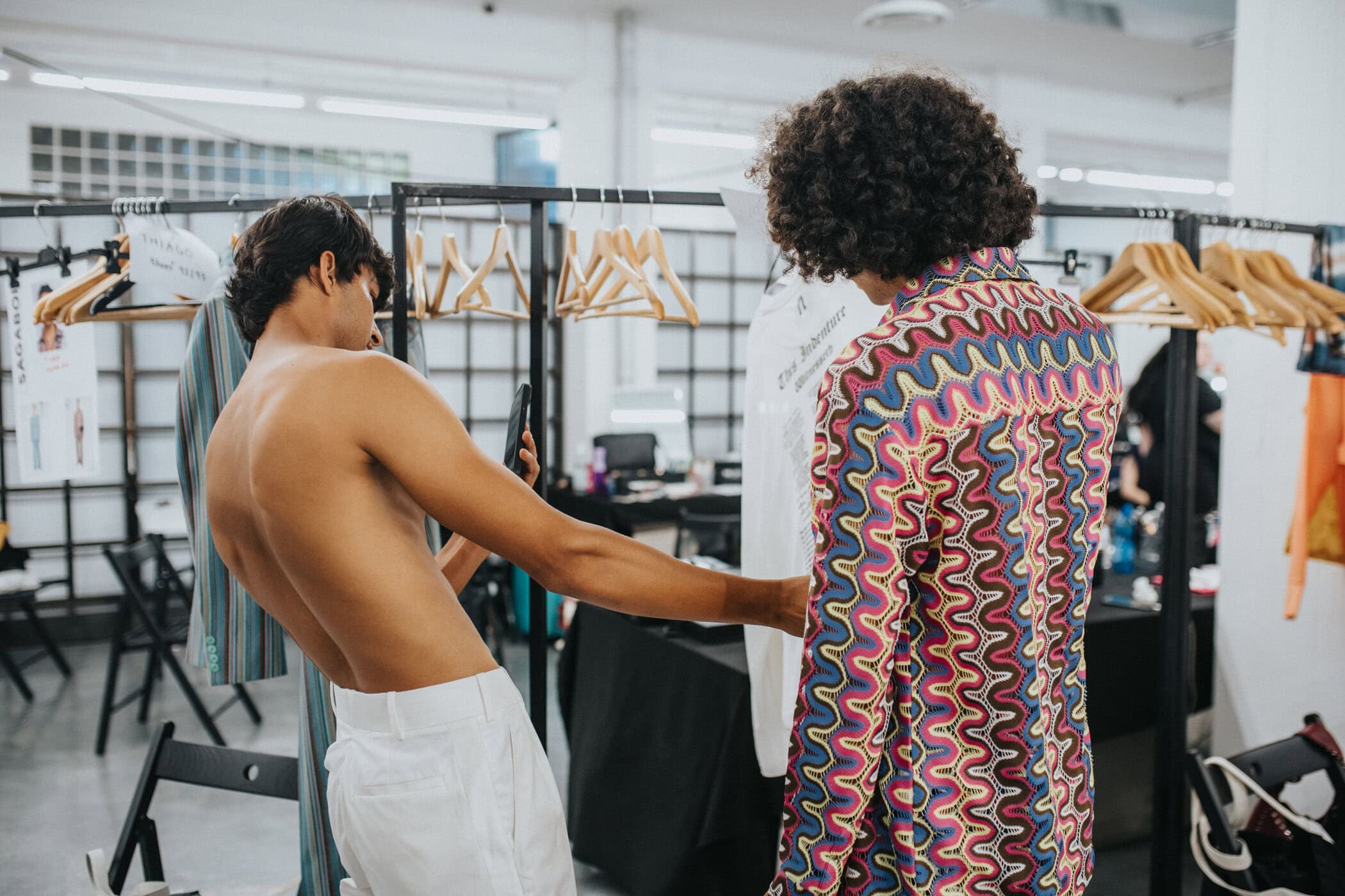 Sagaboi Spring 2027 Men's Fashion Show Backstage