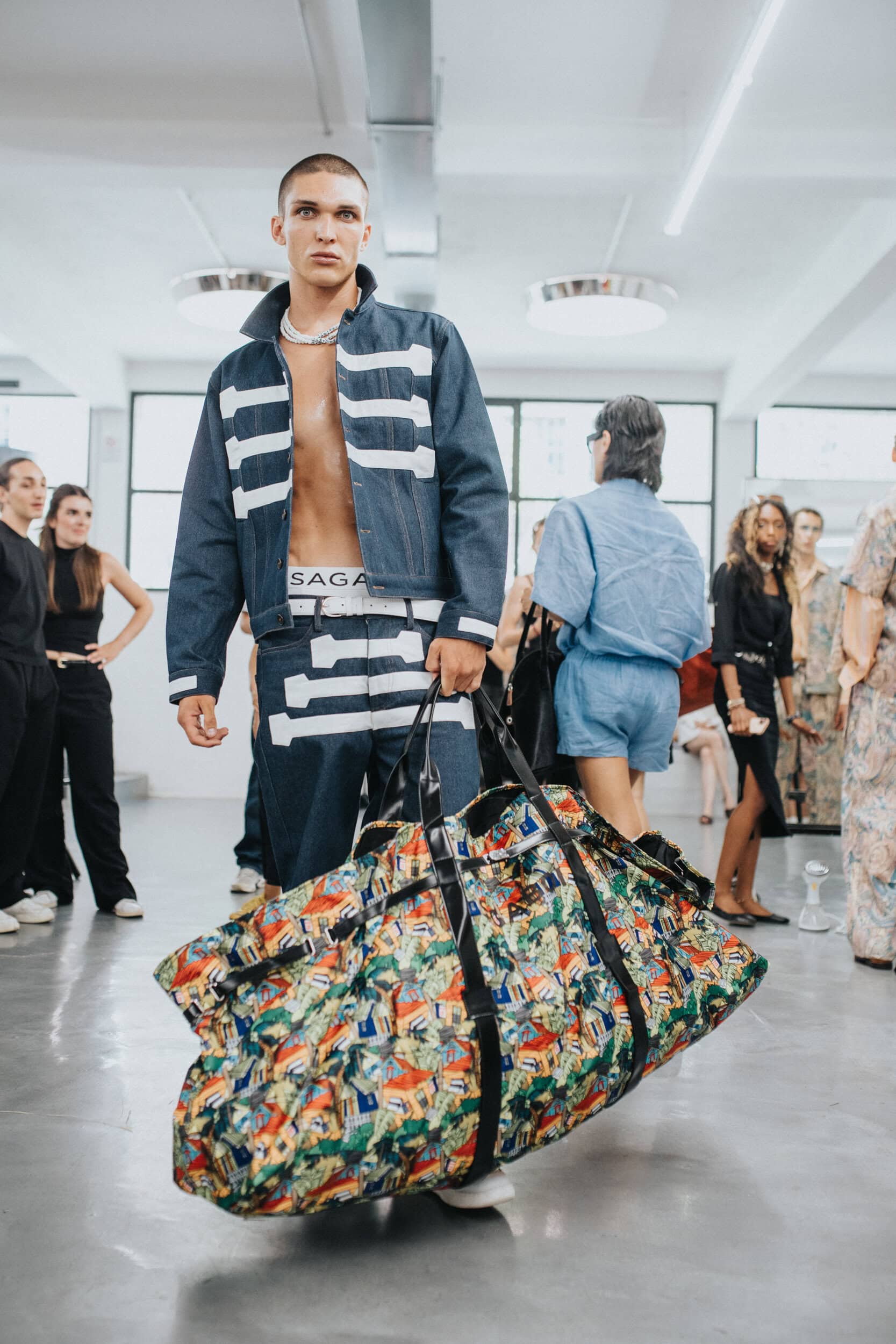 Sagaboi Spring 2027 Men's Fashion Show Backstage