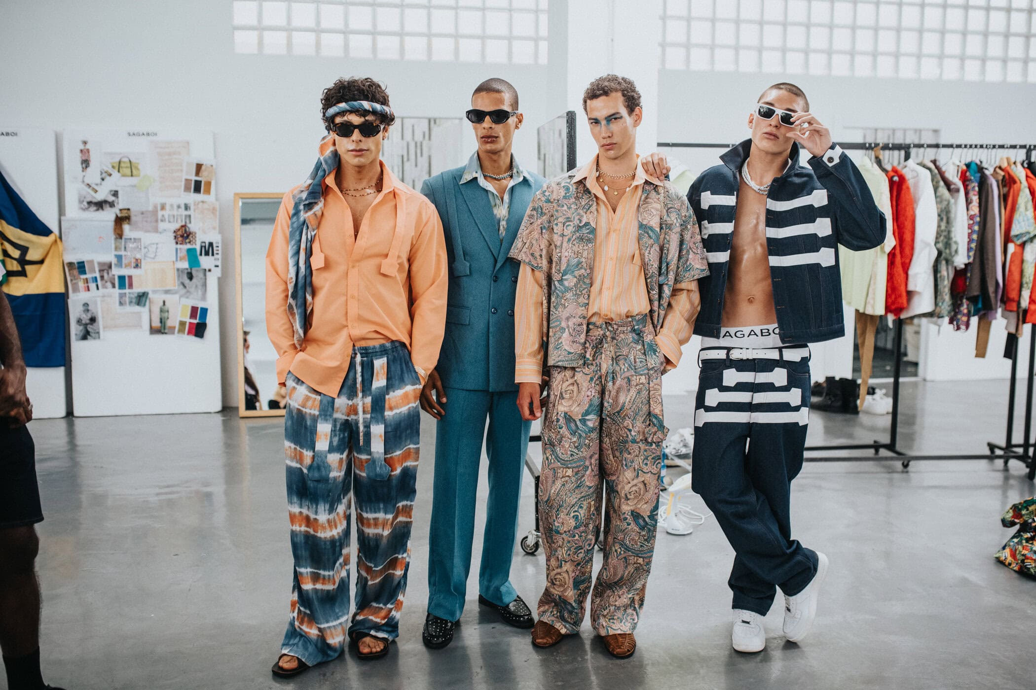 Sagaboi Spring 2027 Men's Fashion Show Backstage