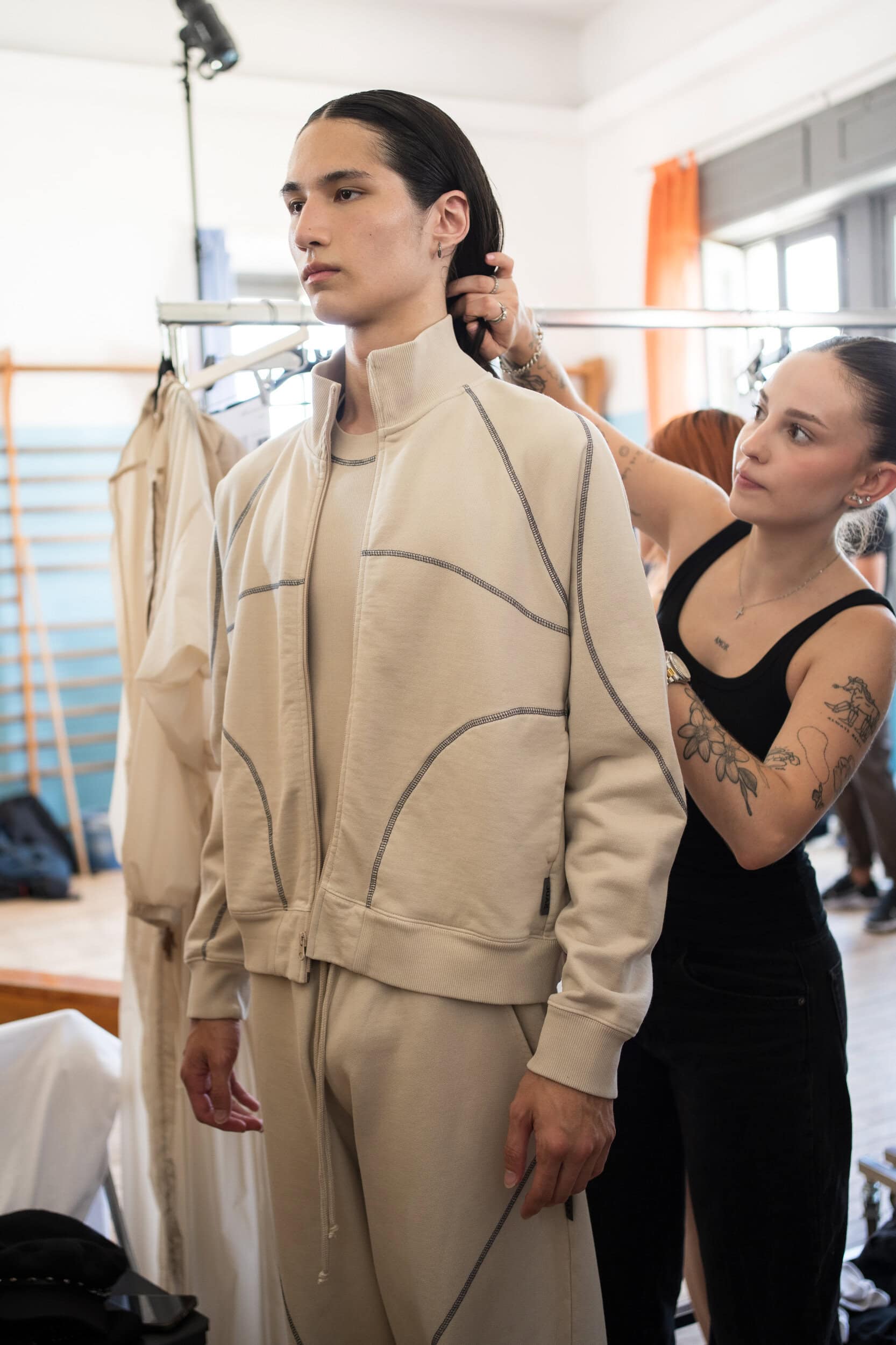 Saul Nash Spring 2027 Men's Fashion Show Backstage