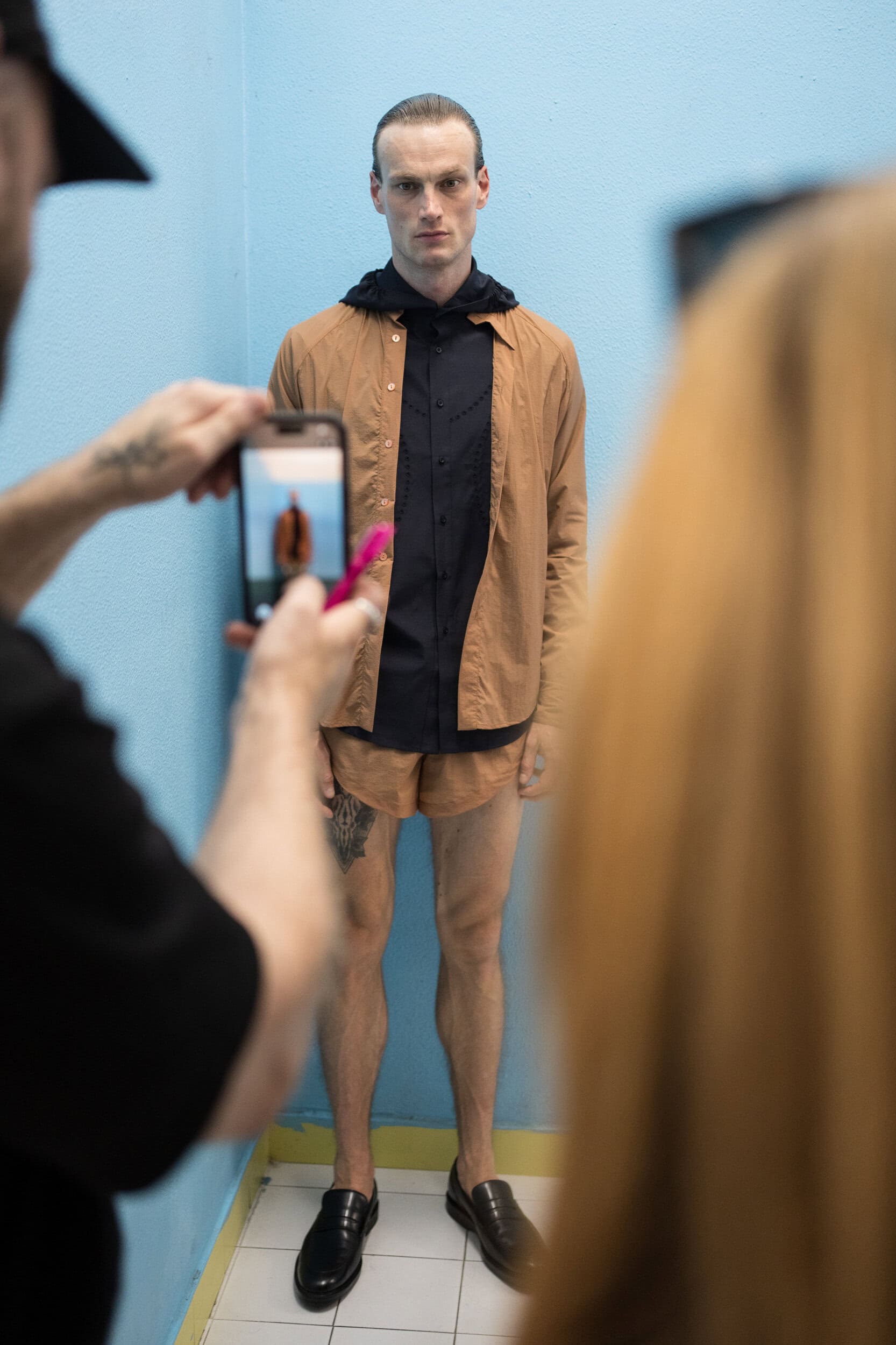 Saul Nash Spring 2027 Men's Fashion Show Backstage