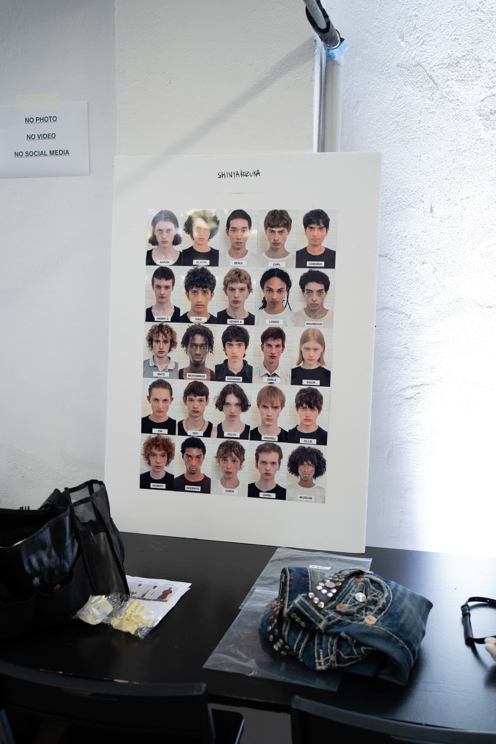 Shinyakozuka Spring 2027 Men's Fashion Show Backstage