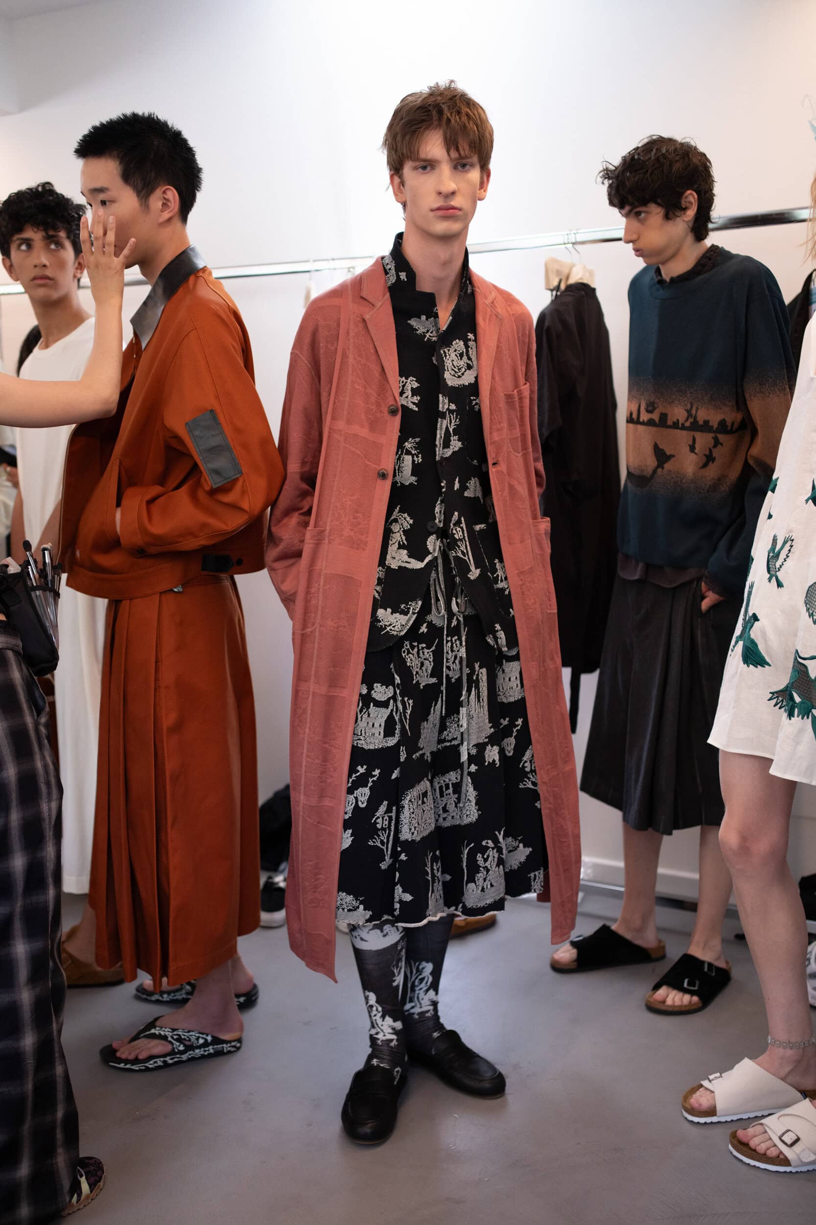Shinyakozuka Spring 2027 Men's Fashion Show Backstage