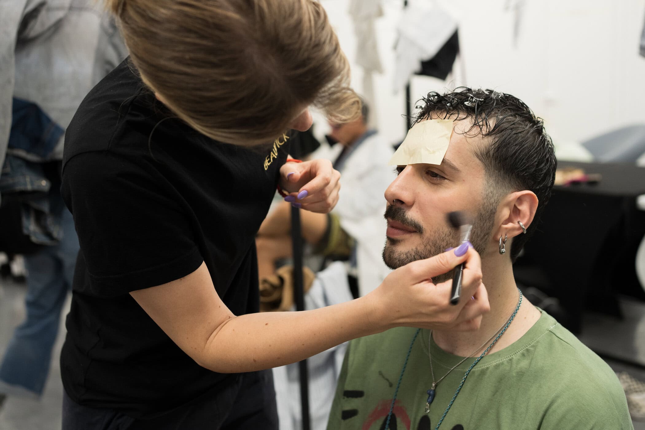 Simon Cracker Spring 2027 Men's Fashion Show Backstage