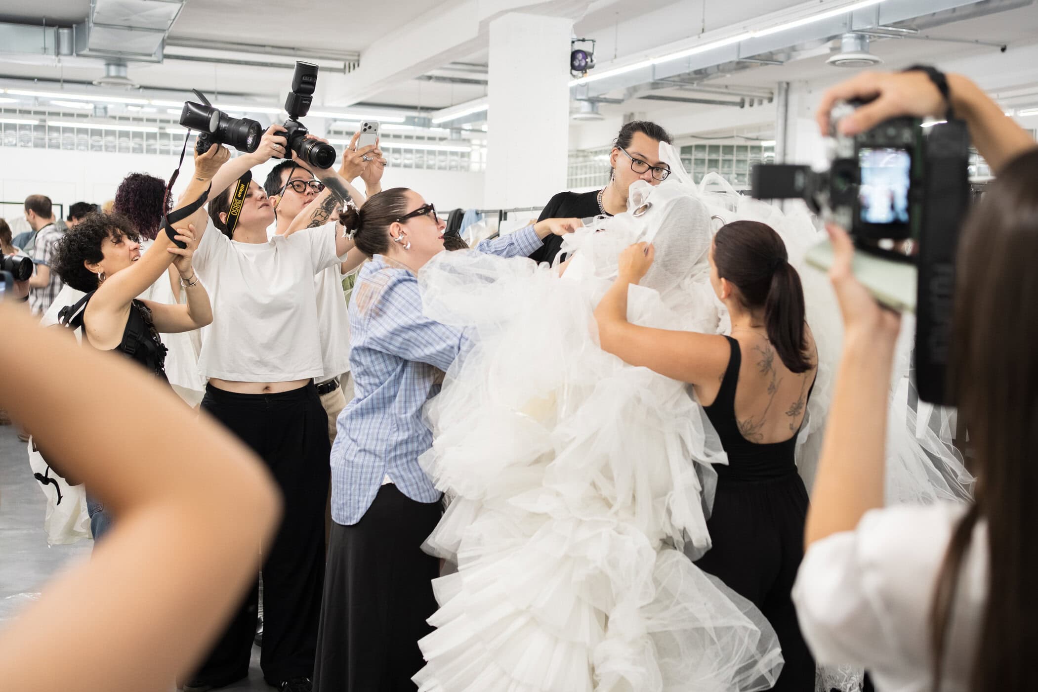 Simon Cracker Spring 2027 Men's Fashion Show Backstage