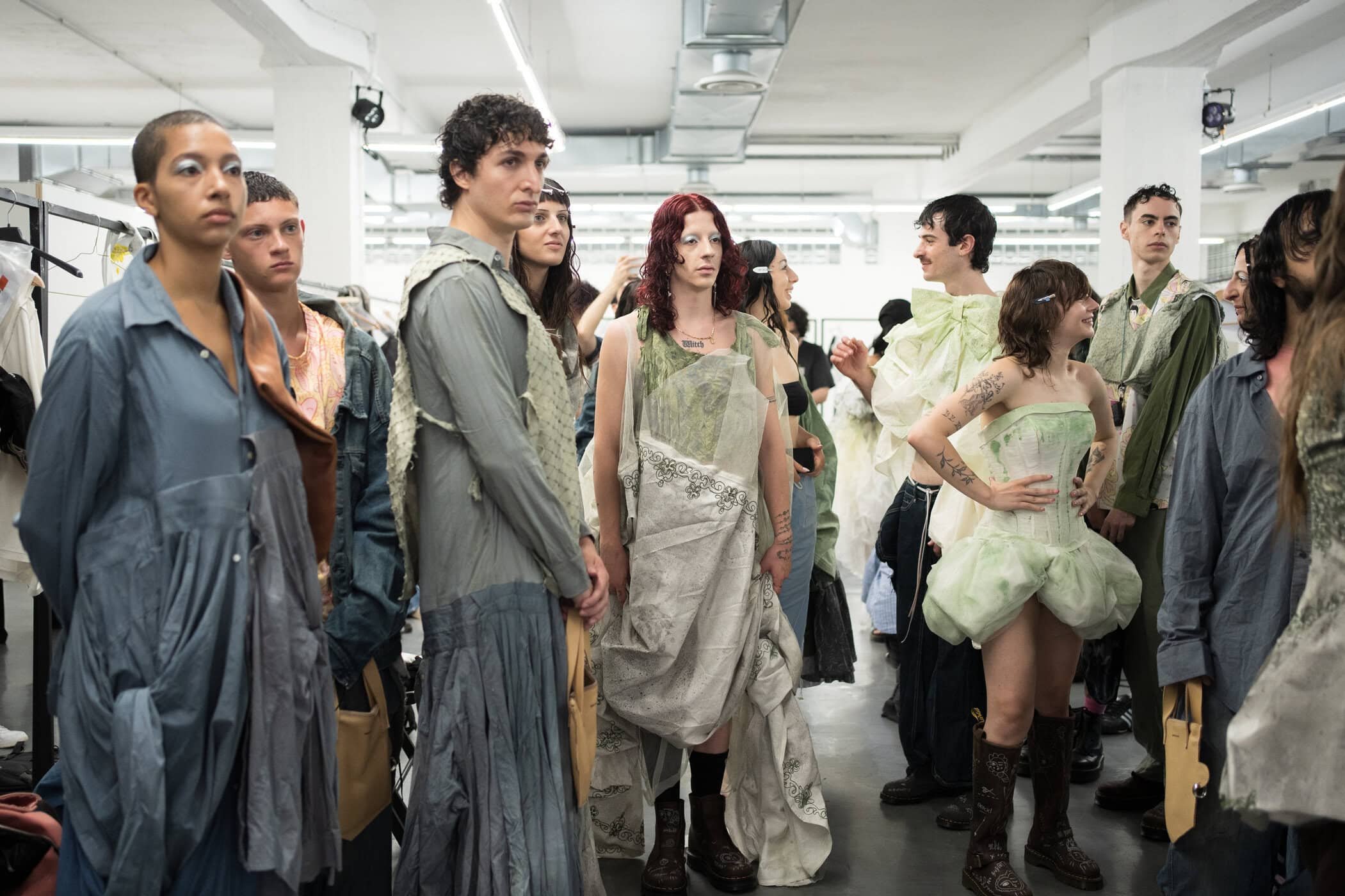 Simon Cracker Spring 2027 Men's Fashion Show Backstage