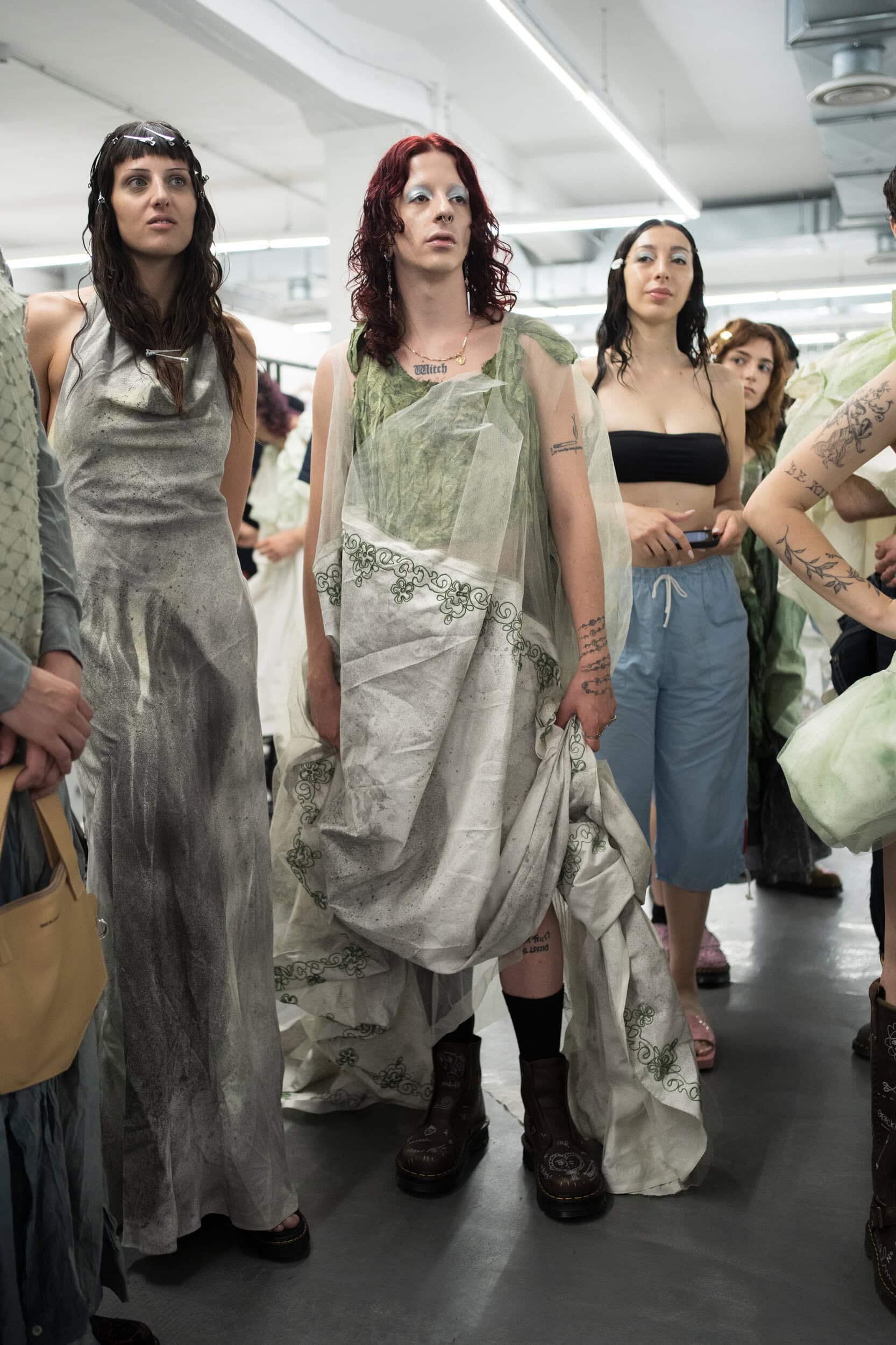 Simon Cracker Spring 2027 Men's Fashion Show Backstage