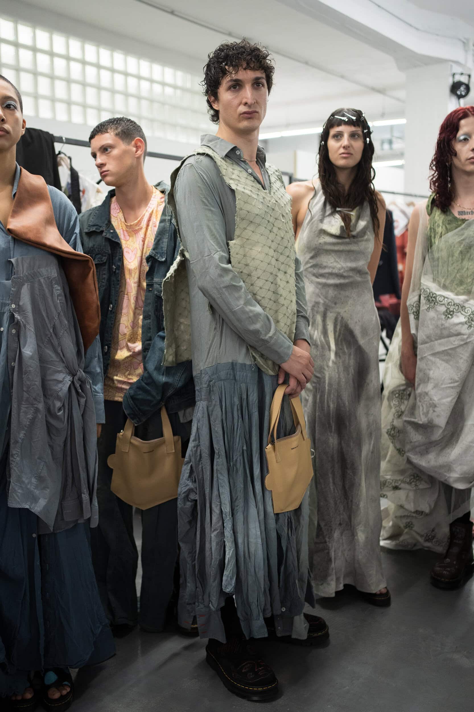Simon Cracker Spring 2027 Men's Fashion Show Backstage