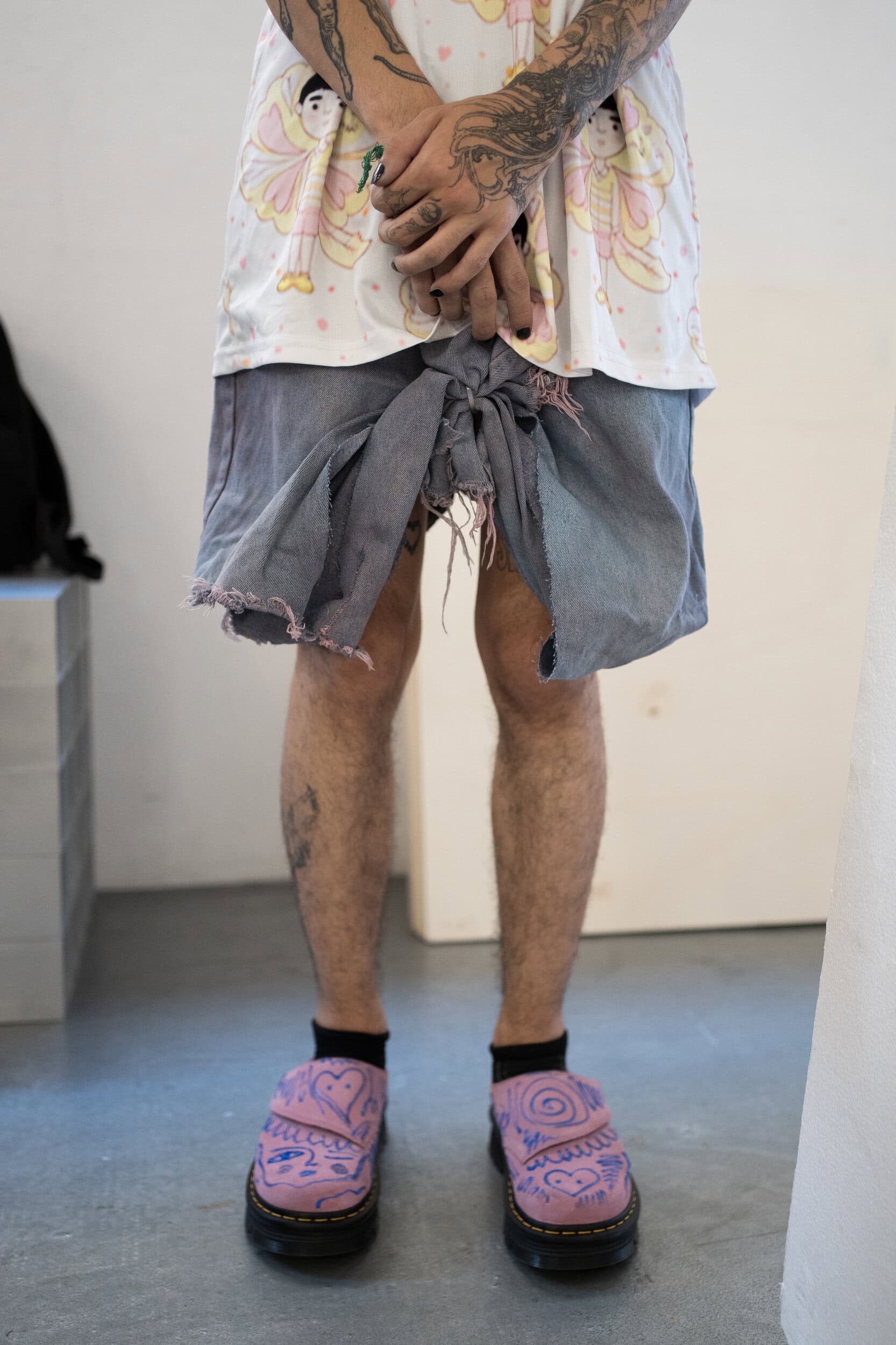 Simon Cracker Spring 2027 Men's Fashion Show Backstage