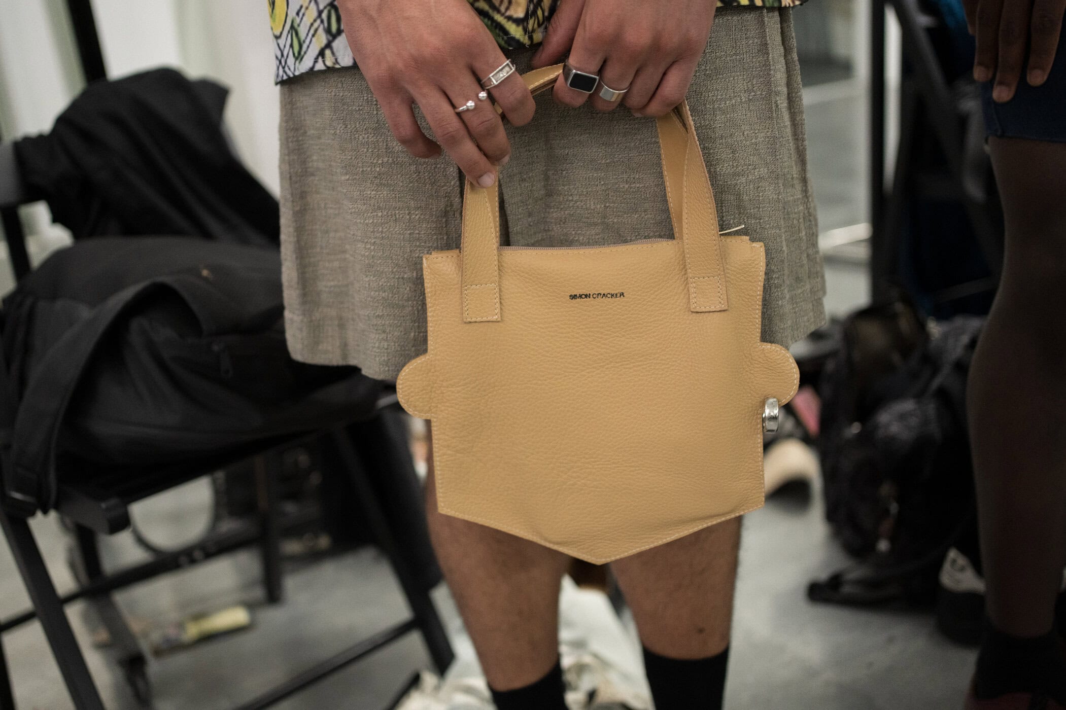 Simon Cracker Spring 2027 Men's Fashion Show Backstage