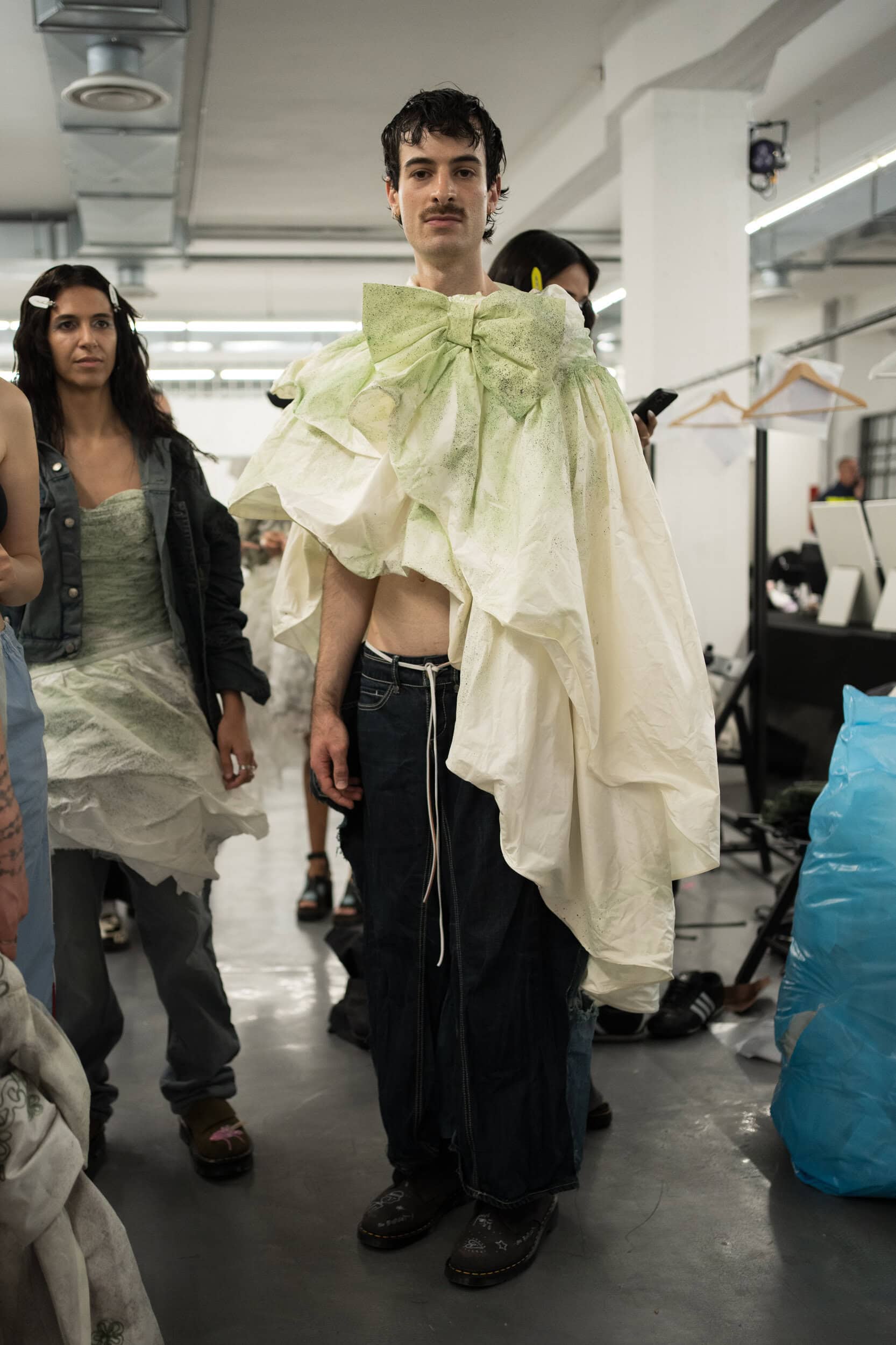 Simon Cracker Spring 2027 Men's Fashion Show Backstage