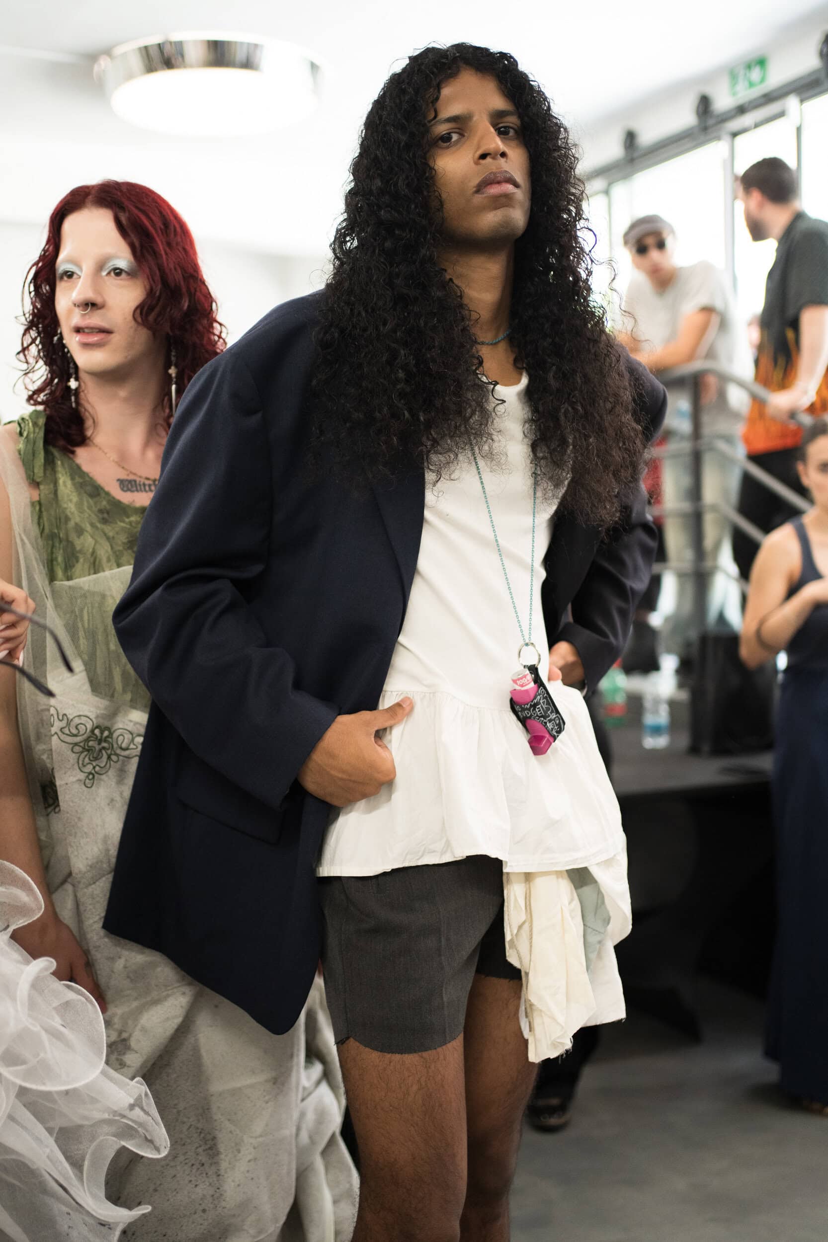 Simon Cracker Spring 2027 Men's Fashion Show Backstage