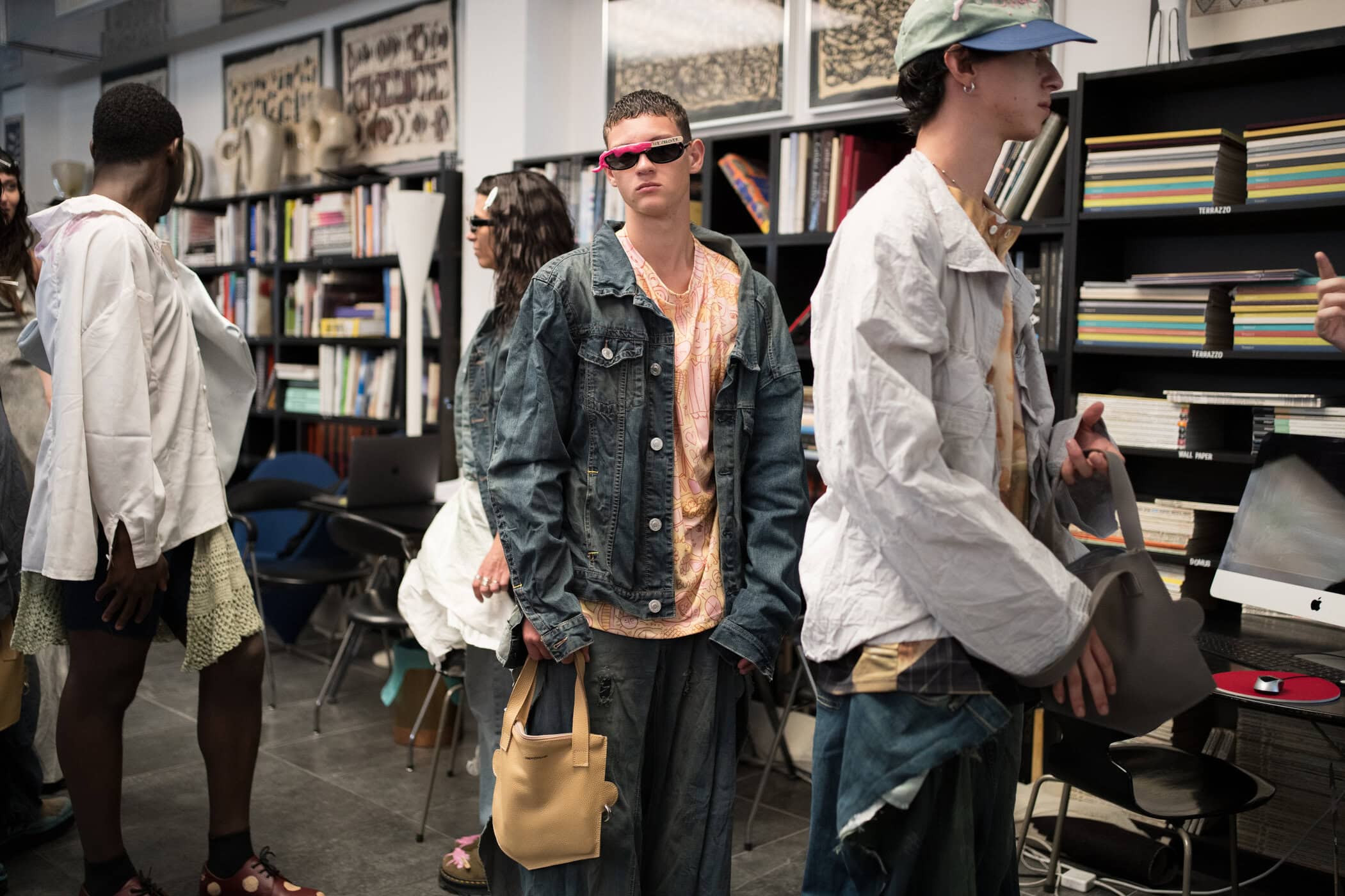 Simon Cracker Spring 2027 Men's Fashion Show Backstage