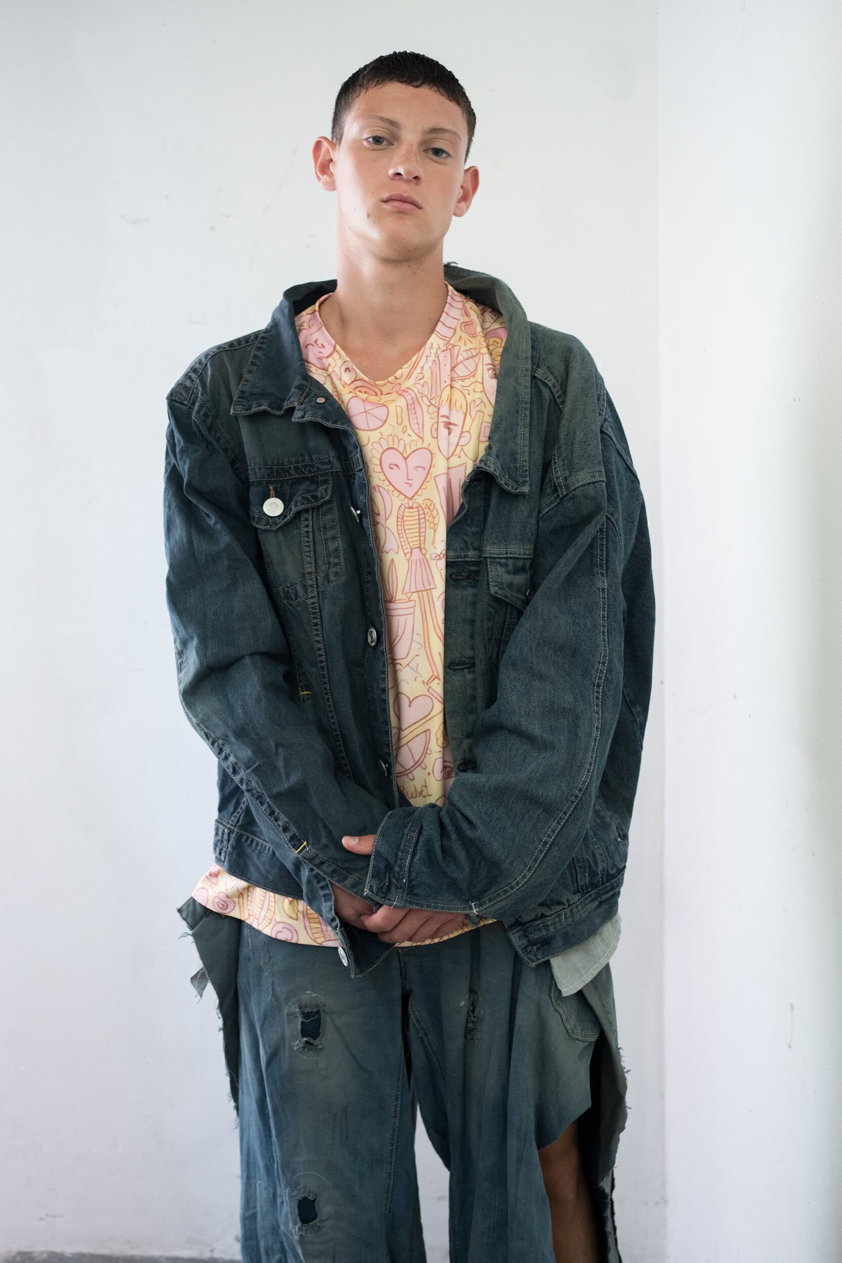 Simon Cracker Spring 2027 Men's Fashion Show Backstage