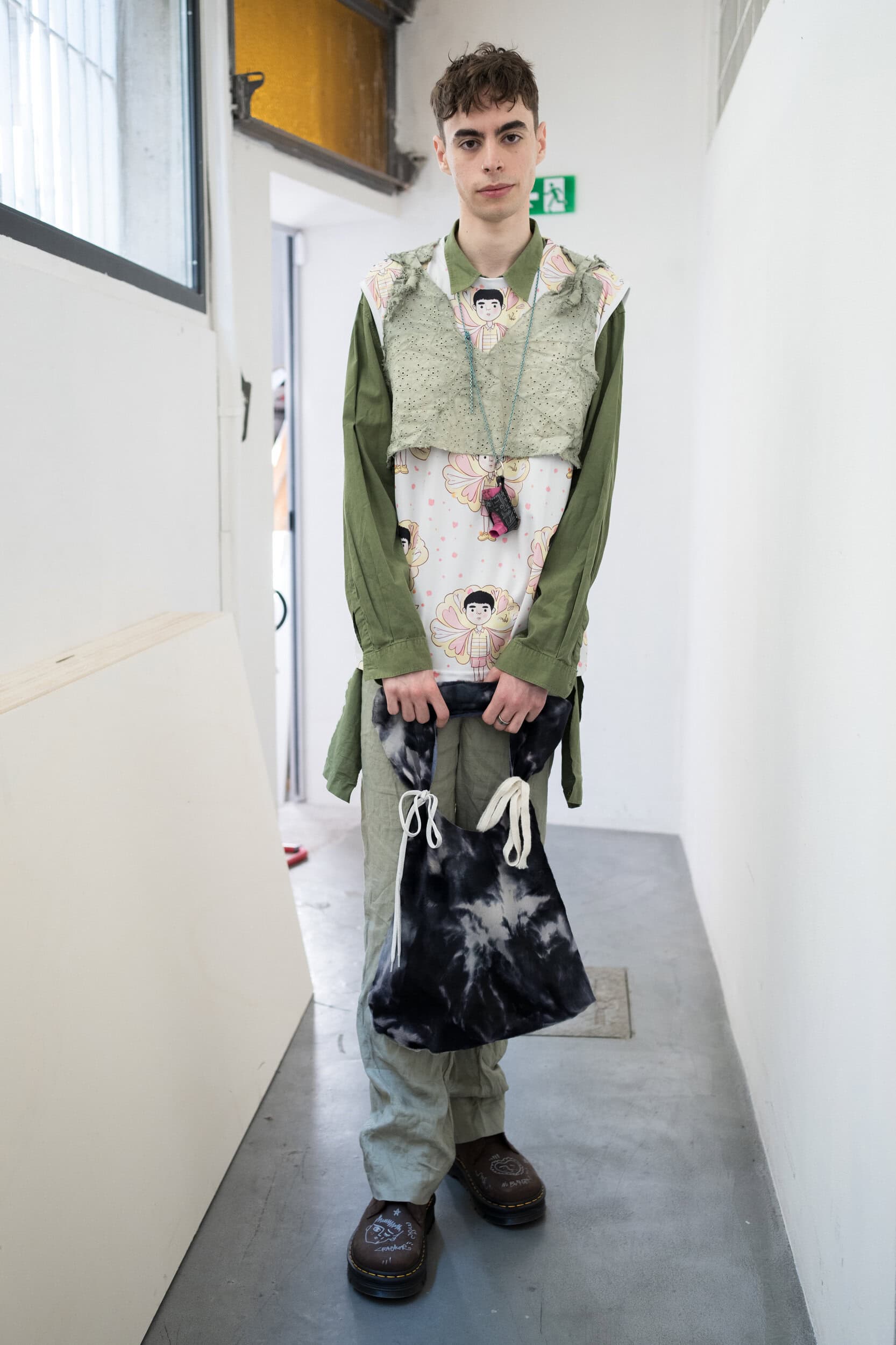 Simon Cracker Spring 2027 Men's Fashion Show Backstage