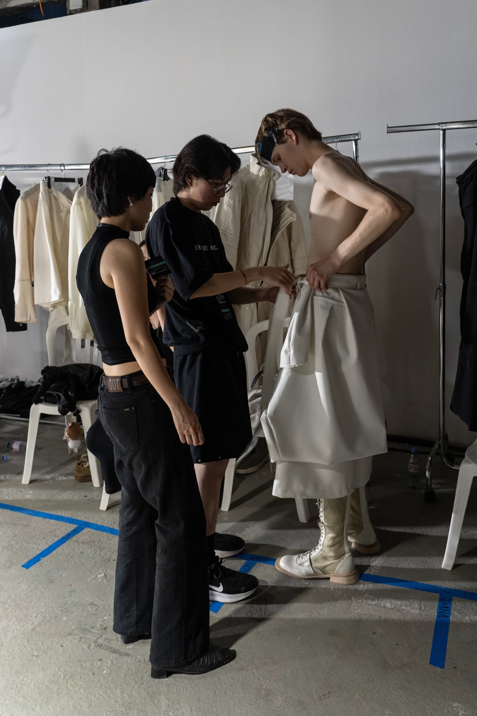 Songzio Spring 2027 Men's Fashion Show Backstage