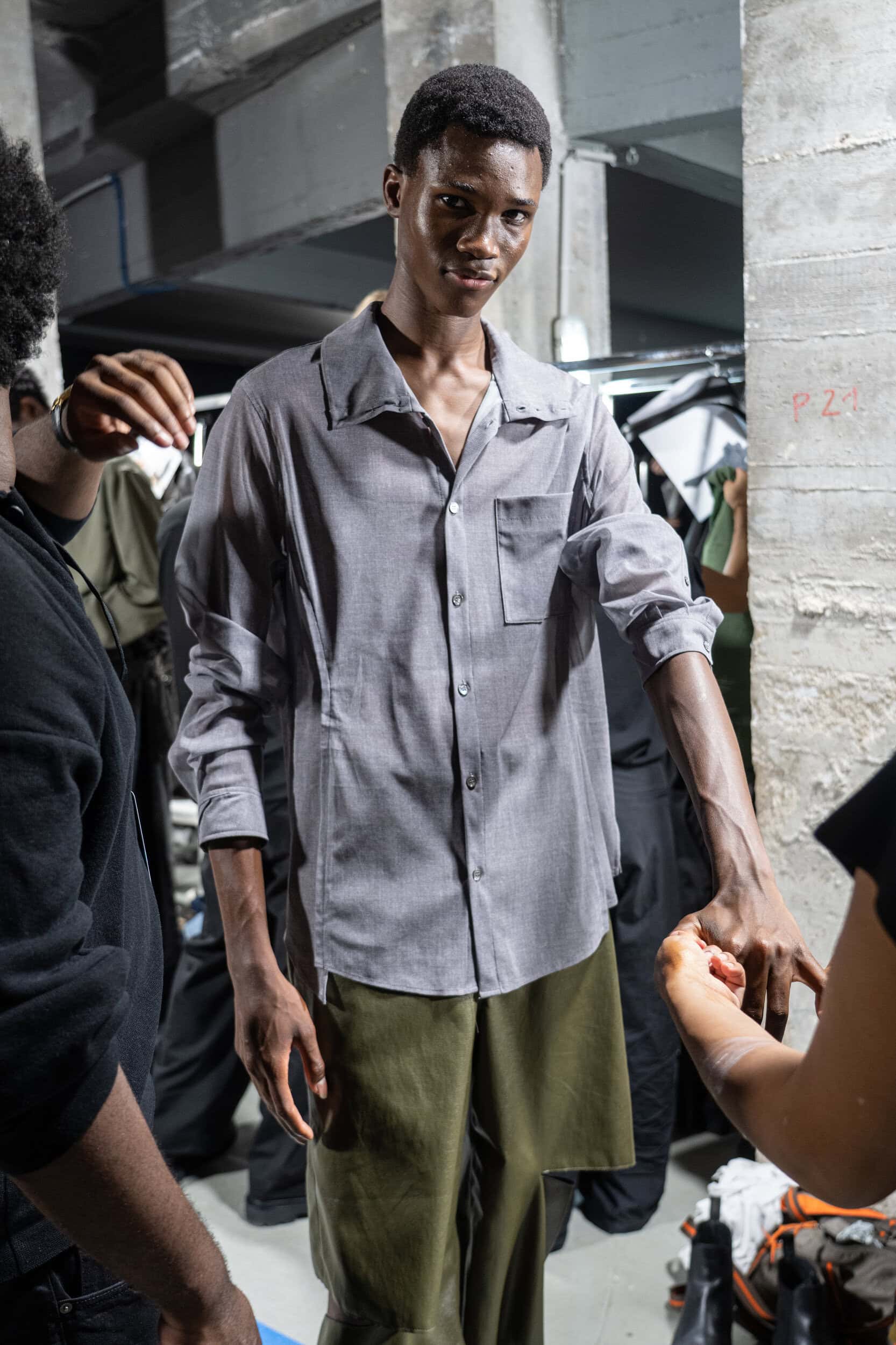 Songzio Spring 2027 Men's Fashion Show Backstage