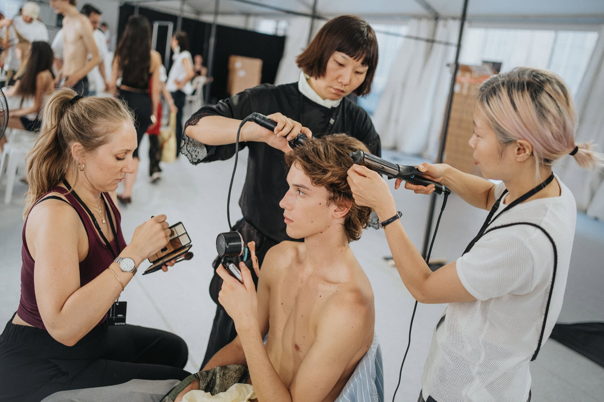 System Spring 2027 Men's Fashion Show Backstage