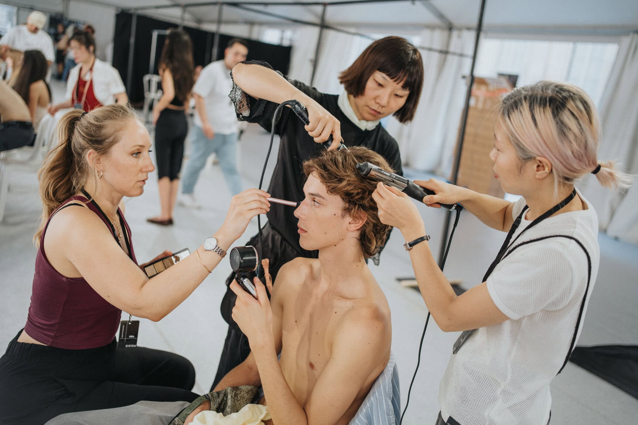 System Spring 2027 Men's Fashion Show Backstage