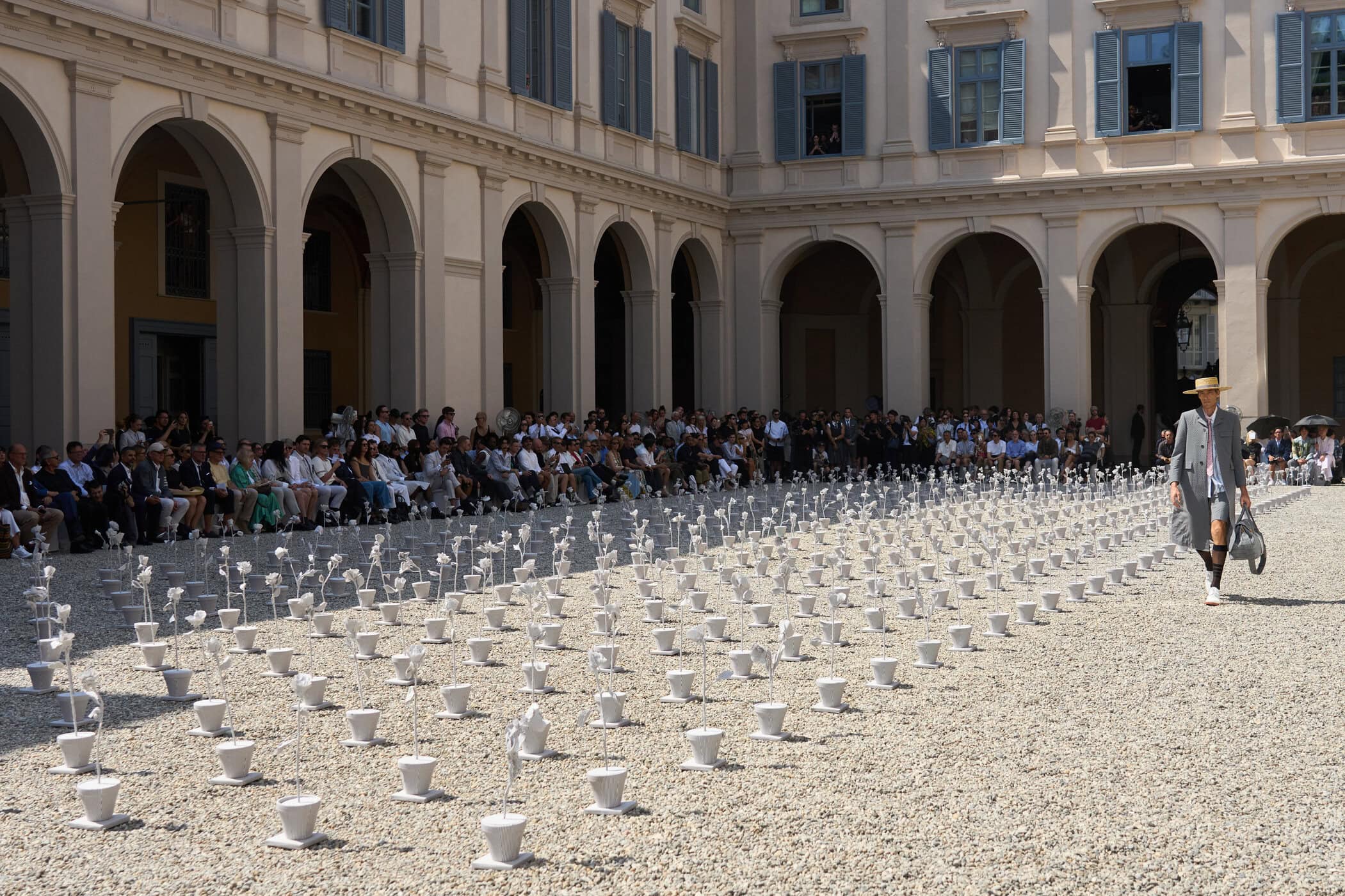 Thom Browne Spring 2027 Men's Fashion Show Atmosphere