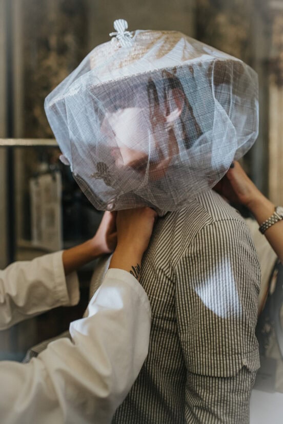 Thom Browne Spring 2027 Men's Fashion Show Backstage