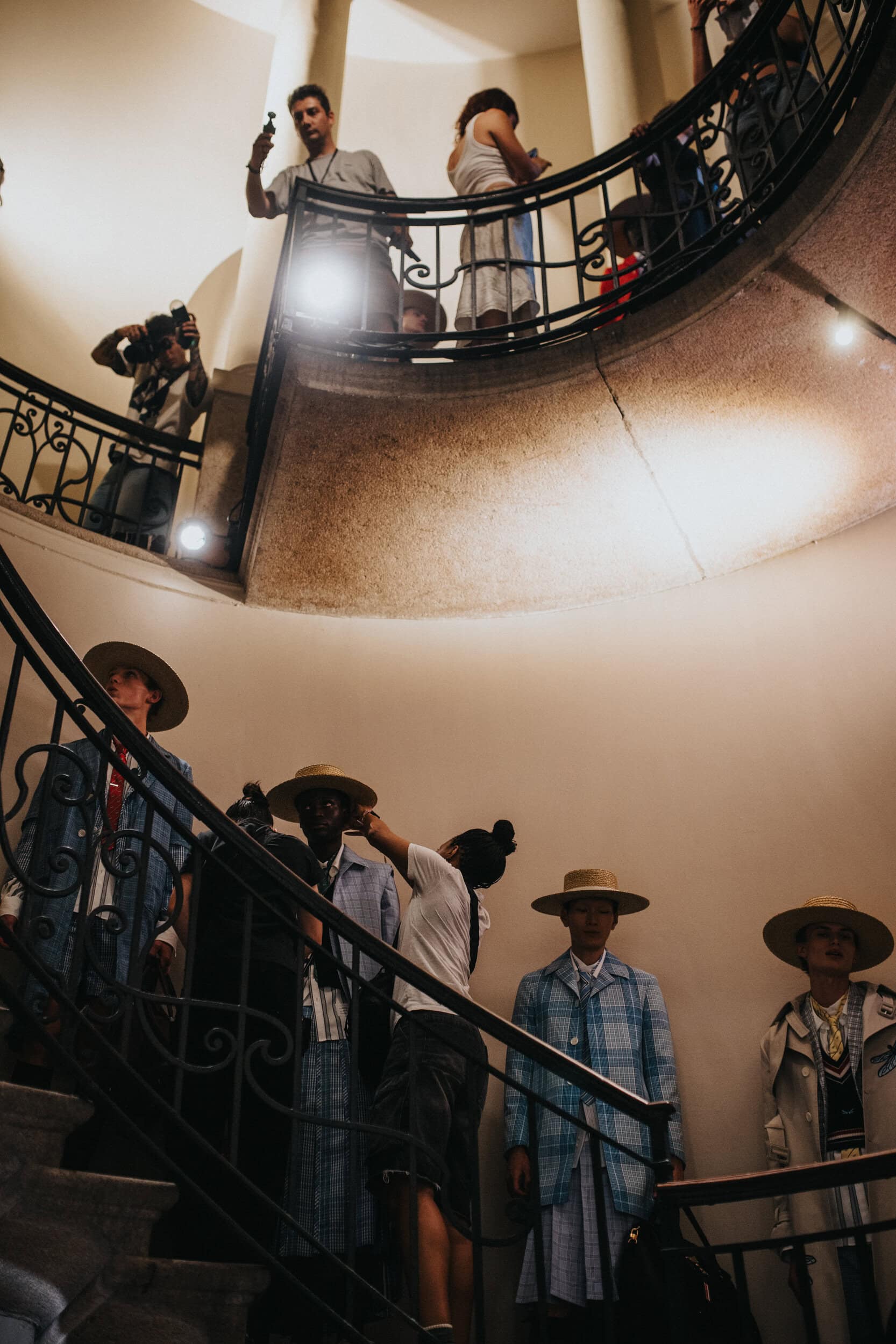 Thom Browne Spring 2027 Men's Fashion Show Backstage
