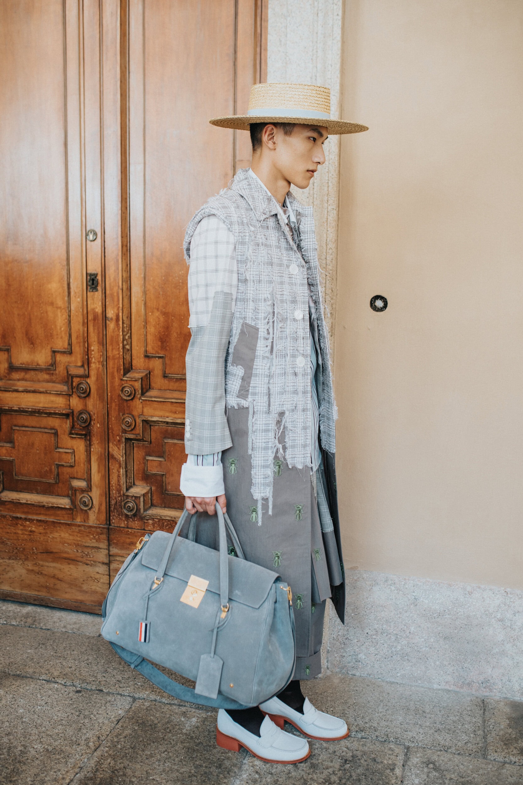 Thom Browne Spring 2027 Men's Fashion Show Backstage