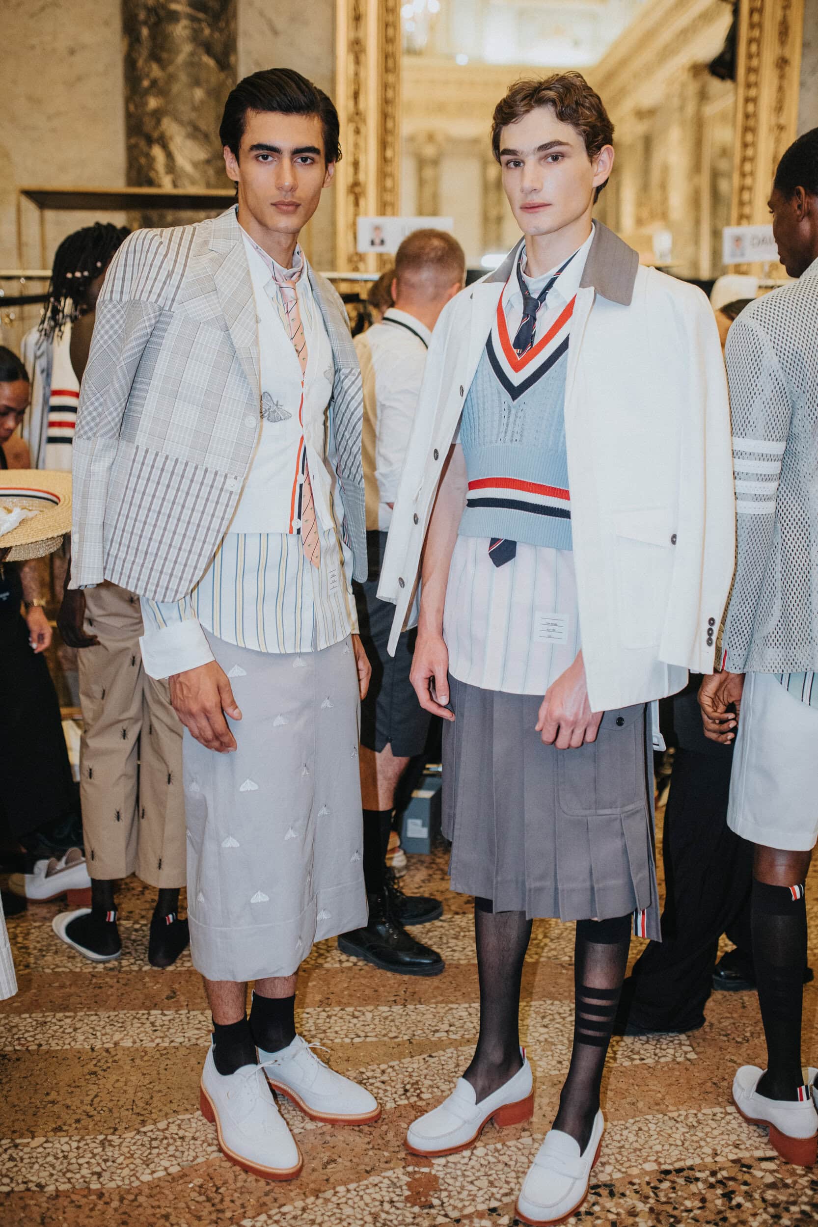 Thom Browne Spring 2027 Men's Fashion Show Backstage