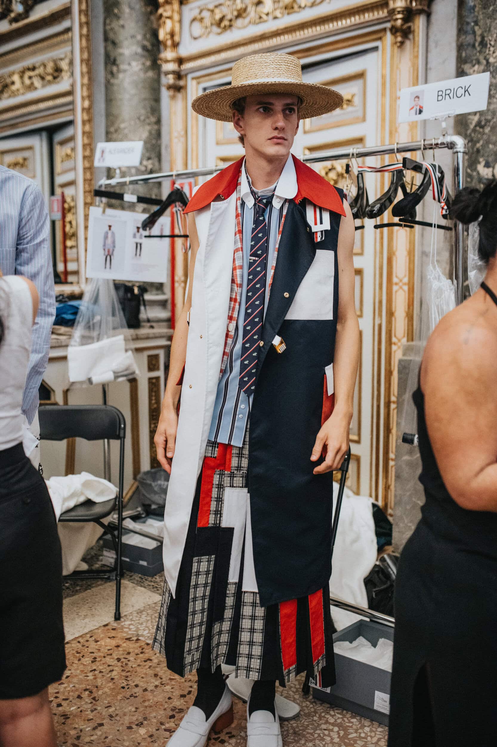 Thom Browne Spring 2027 Men's Fashion Show Backstage