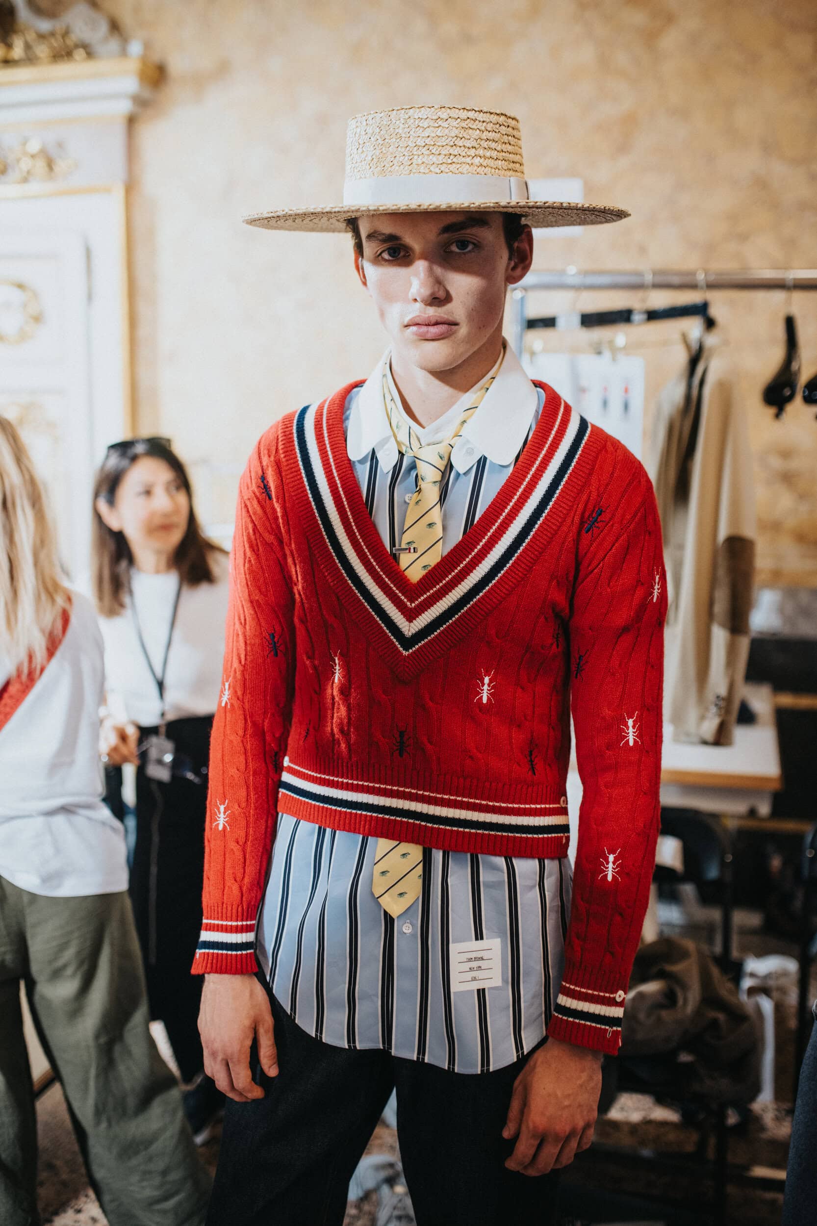 Thom Browne Spring 2027 Men's Fashion Show Backstage