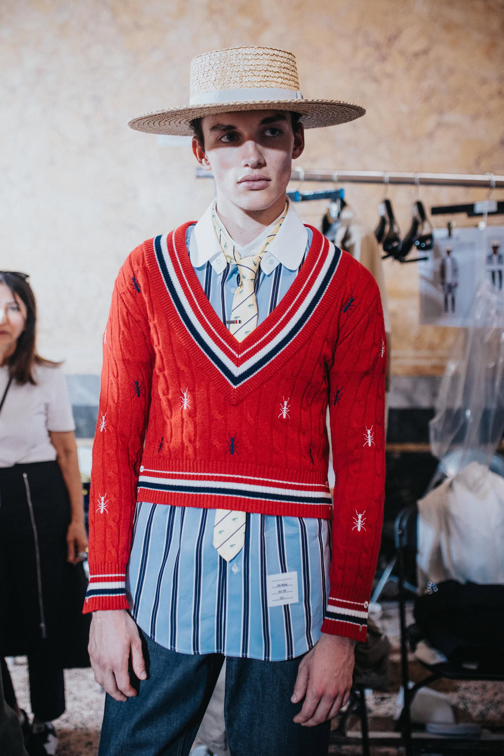 Thom Browne Spring 2027 Men's Fashion Show Backstage