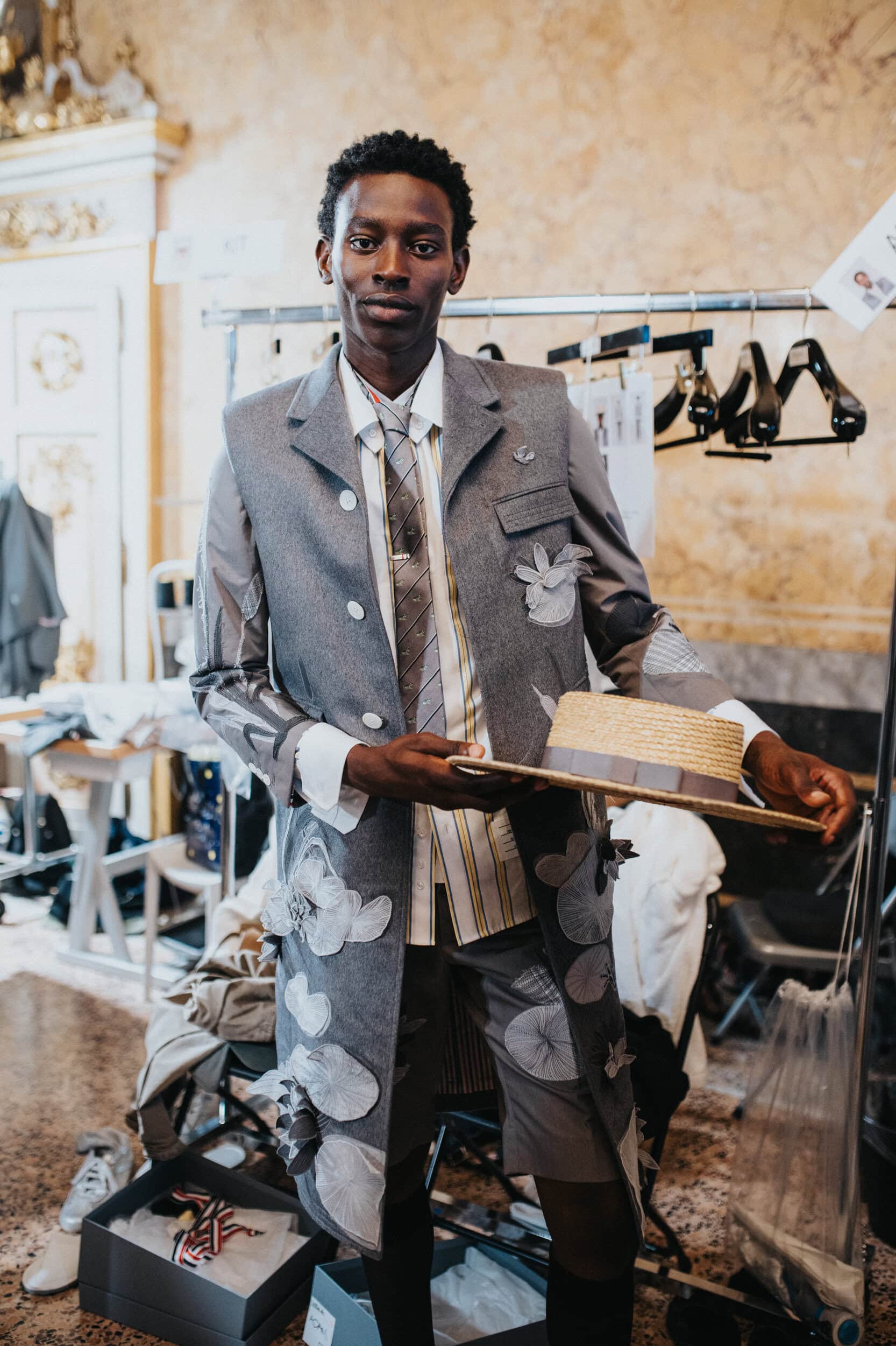 Thom Browne Spring 2027 Men's Fashion Show Backstage