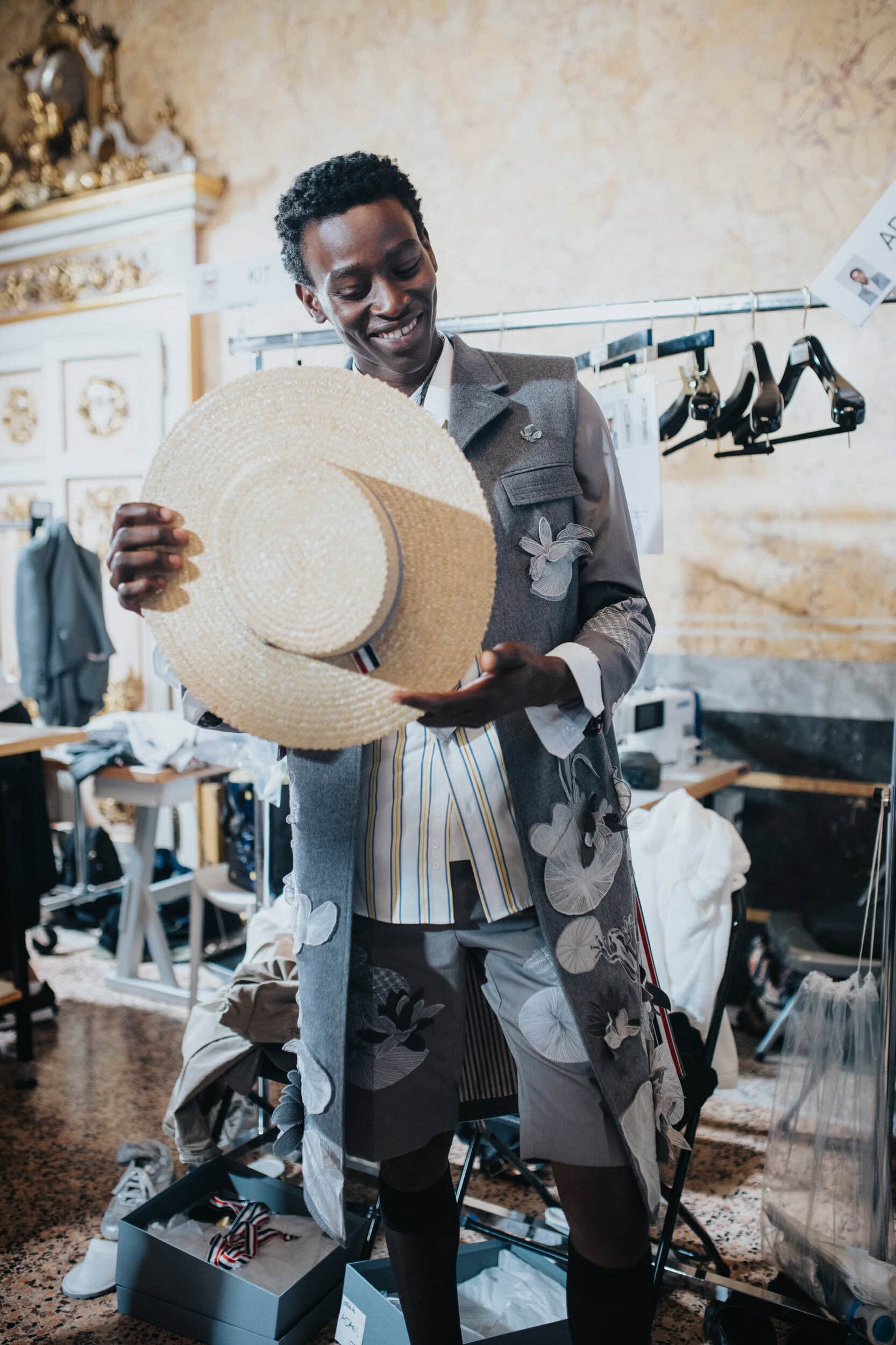 Thom Browne Spring 2027 Men's Fashion Show Backstage