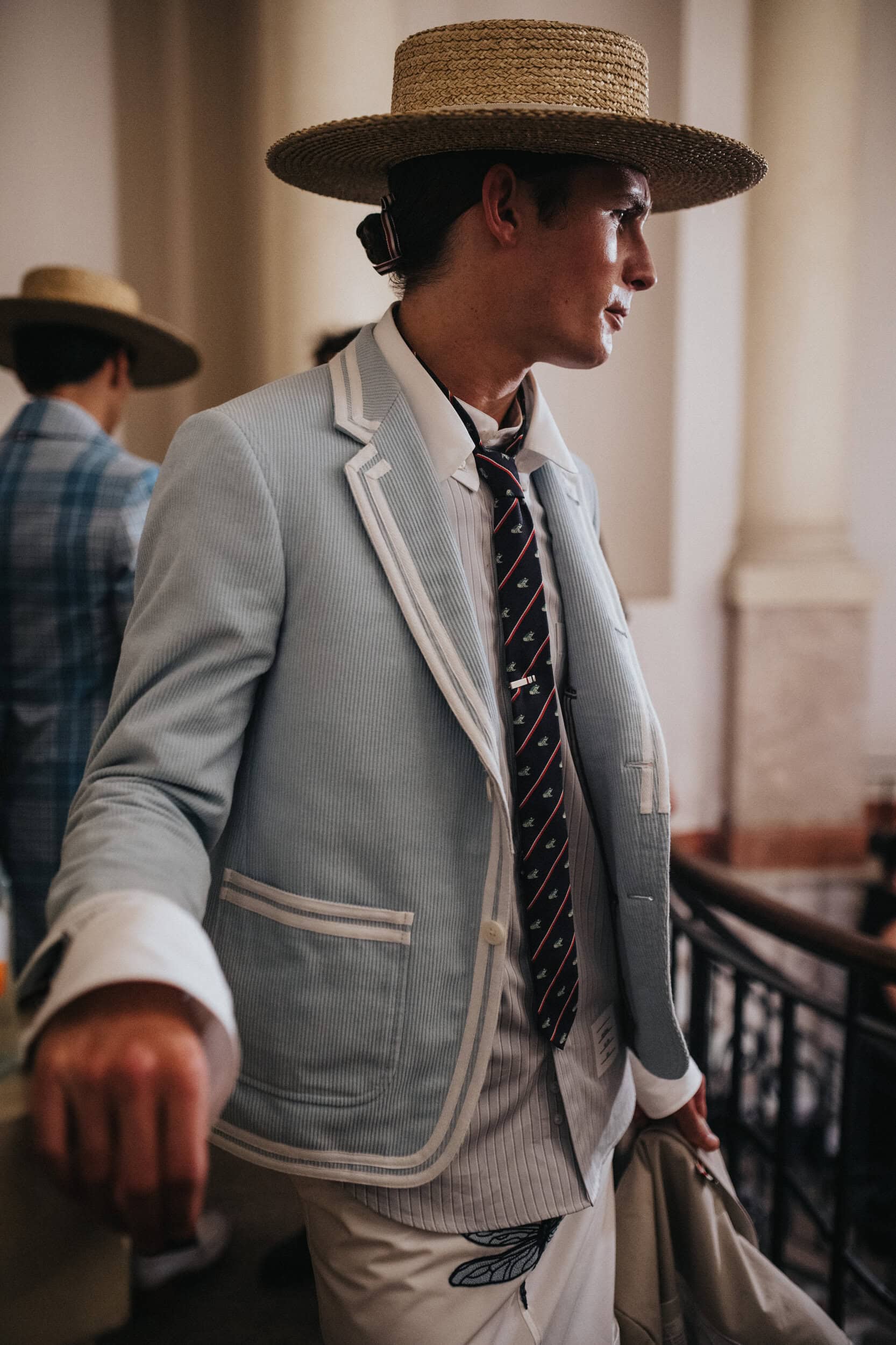 Thom Browne Spring 2027 Men's Fashion Show Backstage