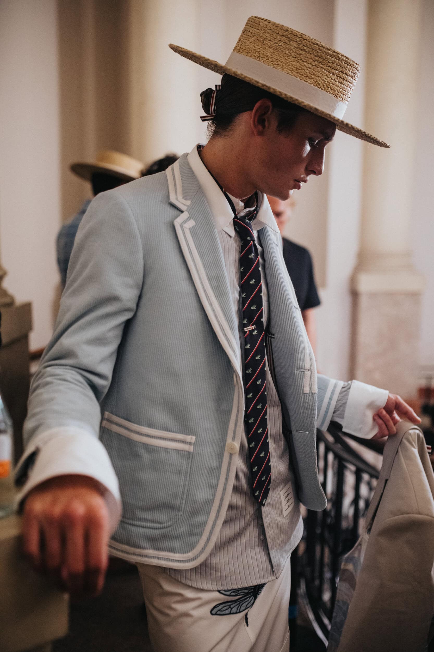 Thom Browne Spring 2027 Men's Fashion Show Backstage