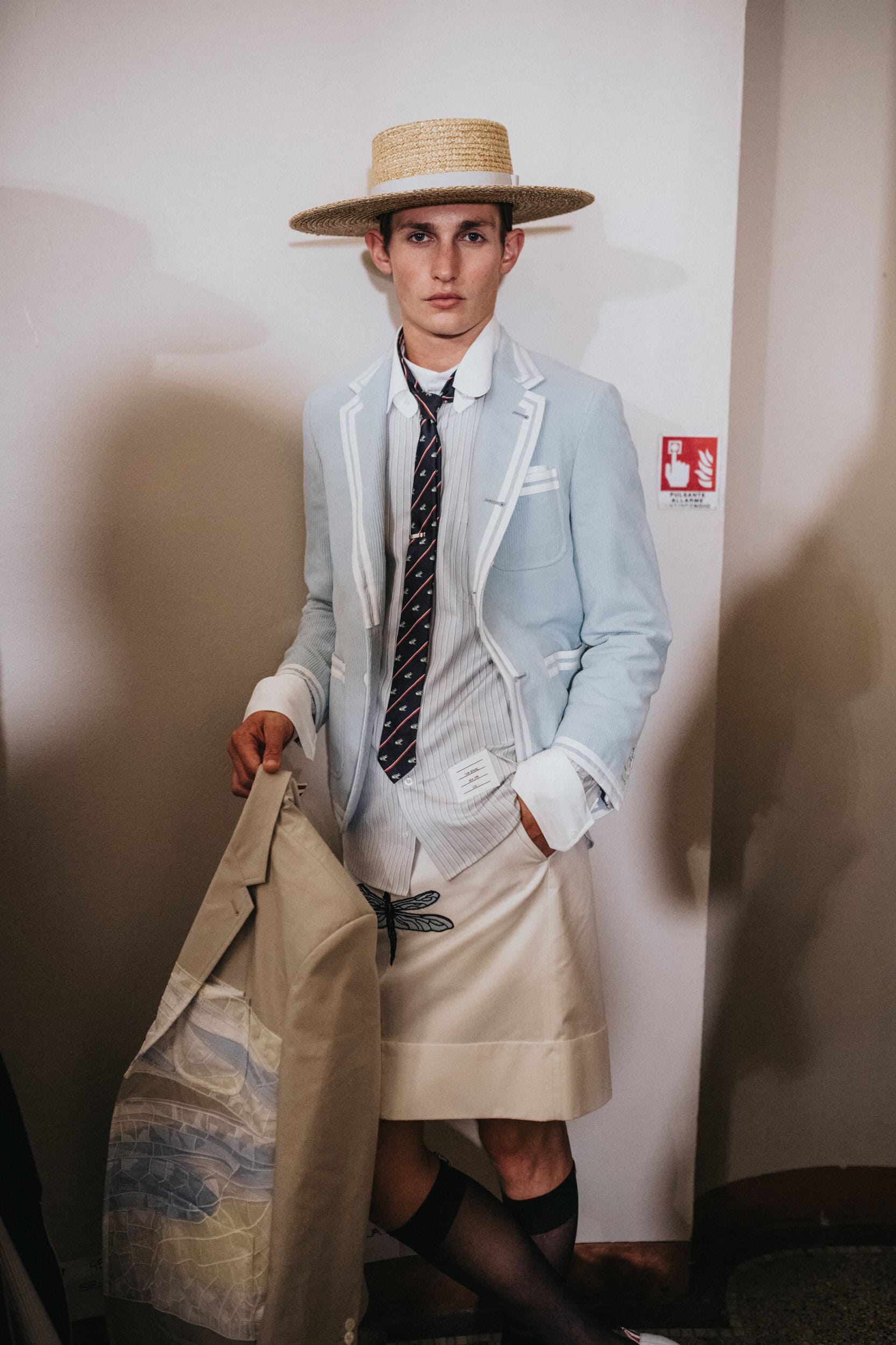 Thom Browne Spring 2027 Men's Fashion Show Backstage