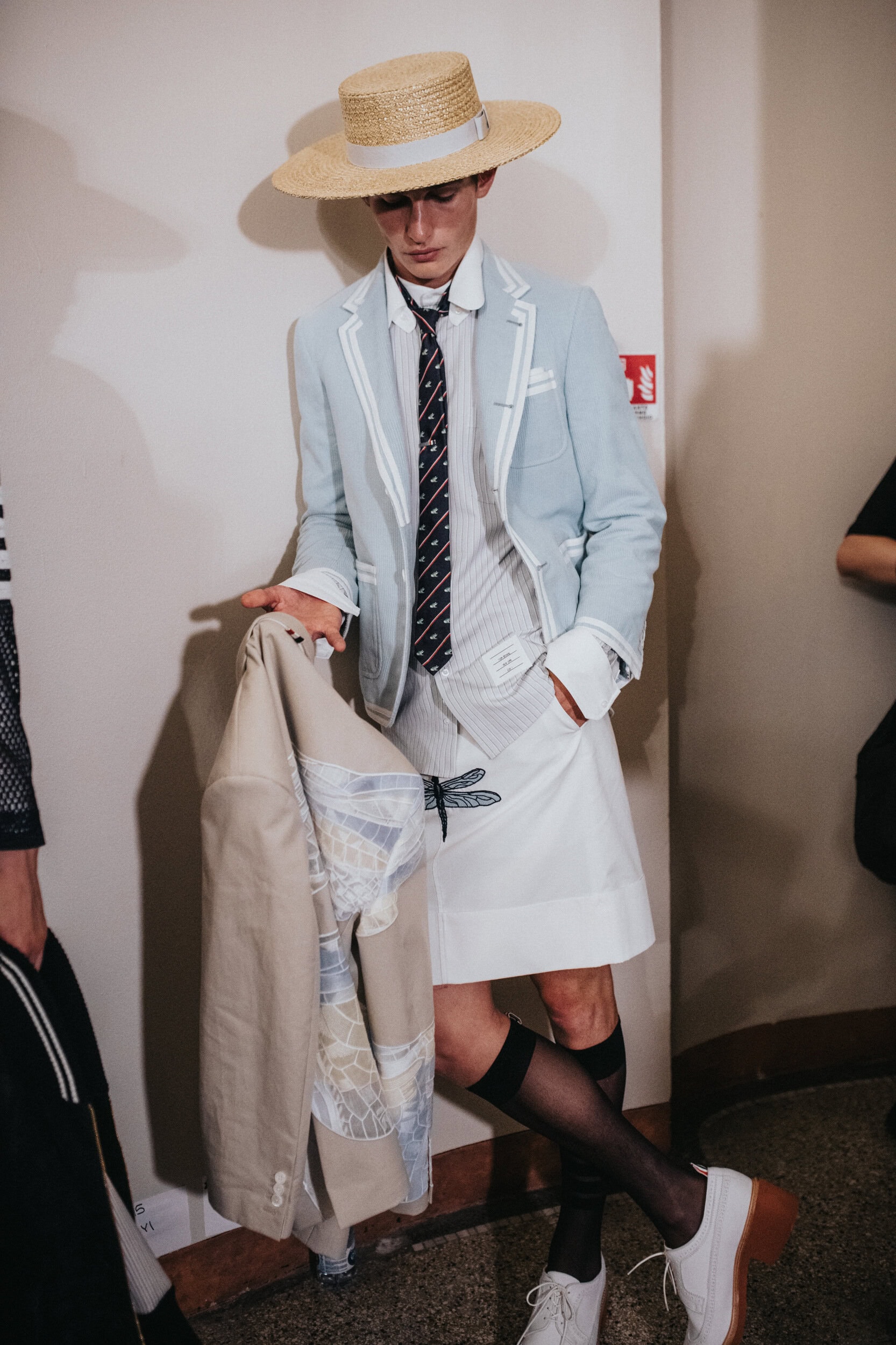 Thom Browne Spring 2027 Men's Fashion Show Backstage