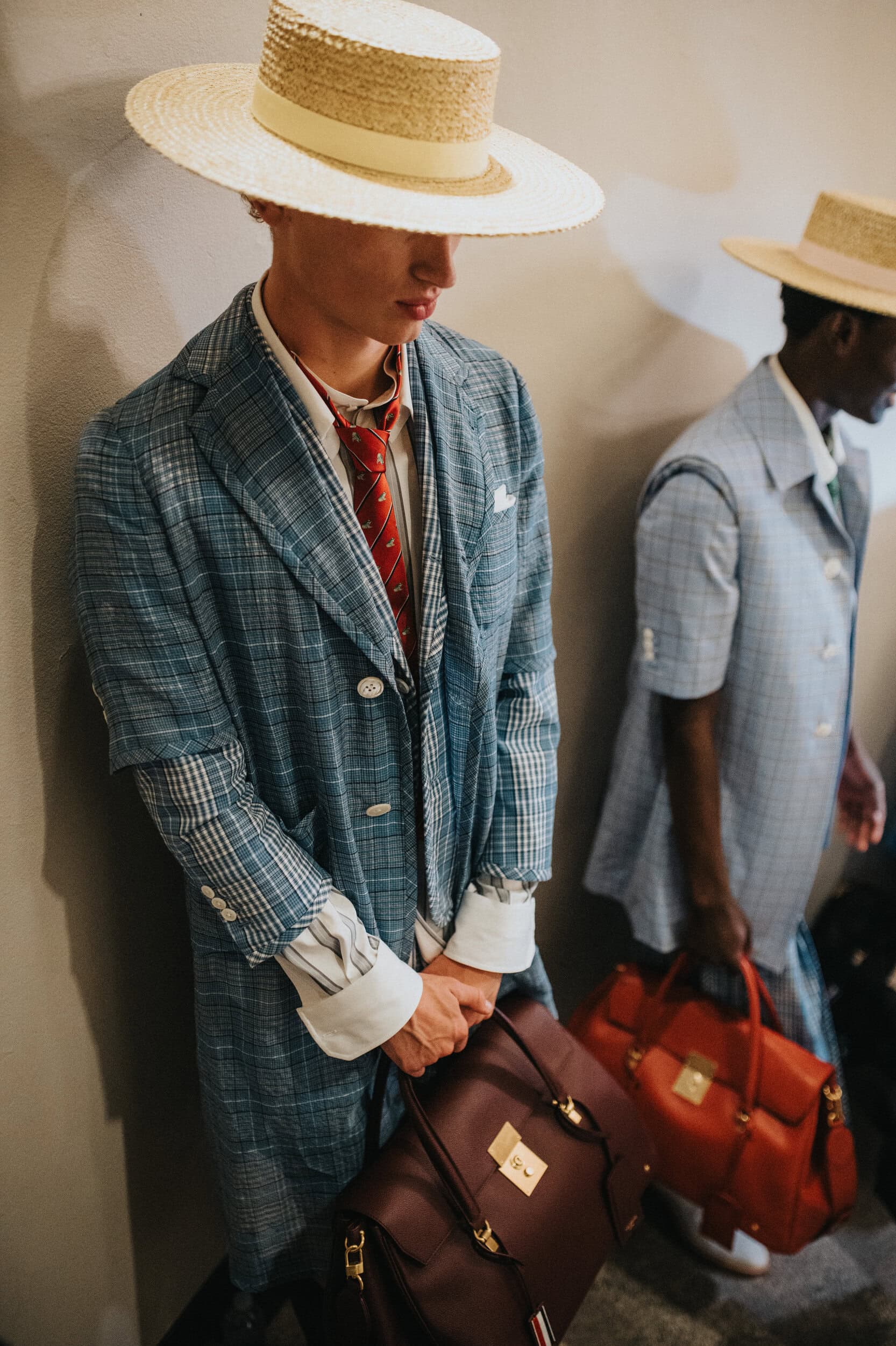 Thom Browne Spring 2027 Men's Fashion Show Backstage