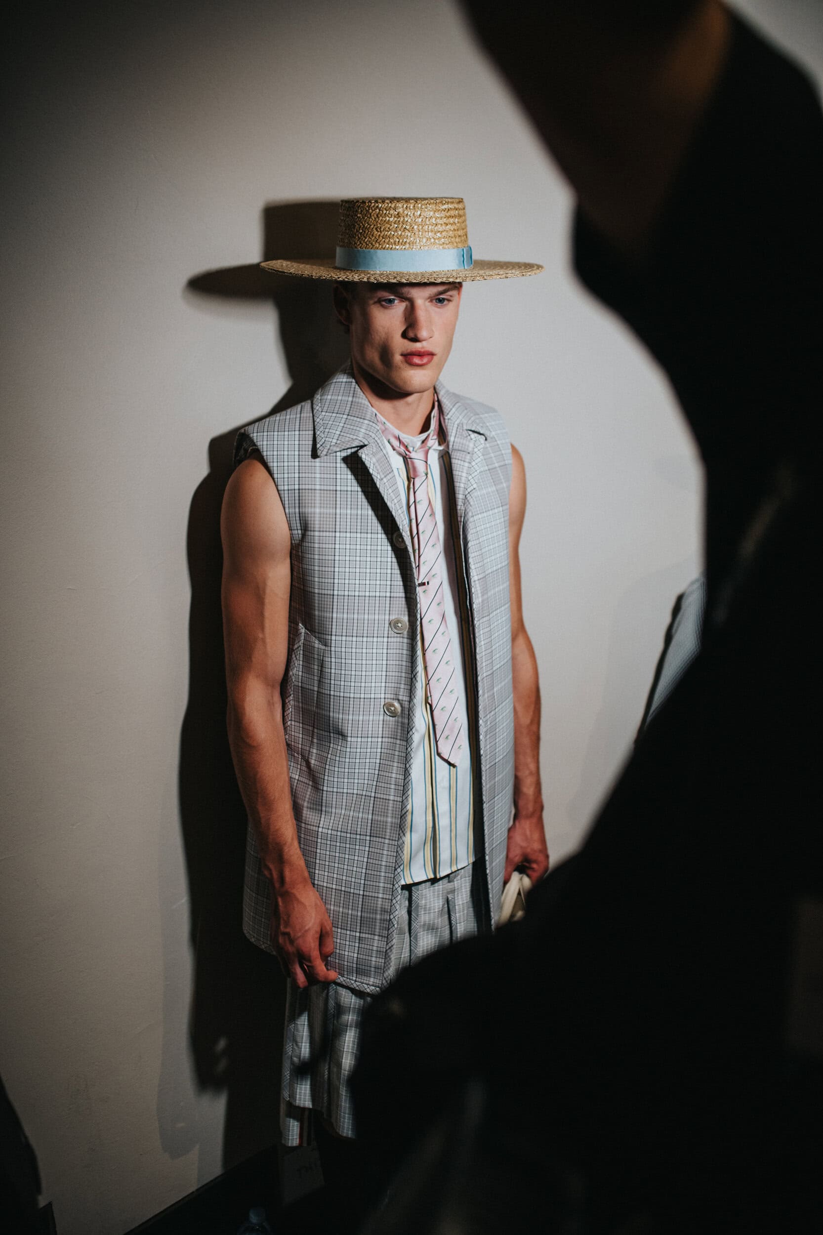 Thom Browne Spring 2027 Men's Fashion Show Backstage