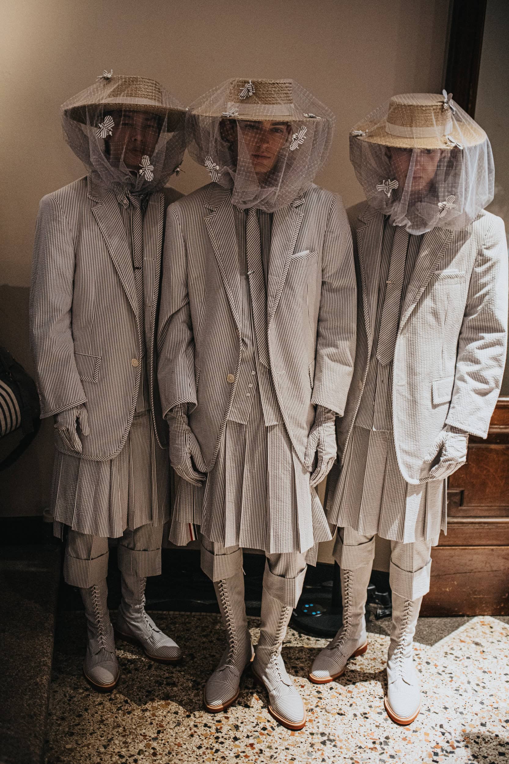 Thom Browne Spring 2027 Men's Fashion Show Backstage
