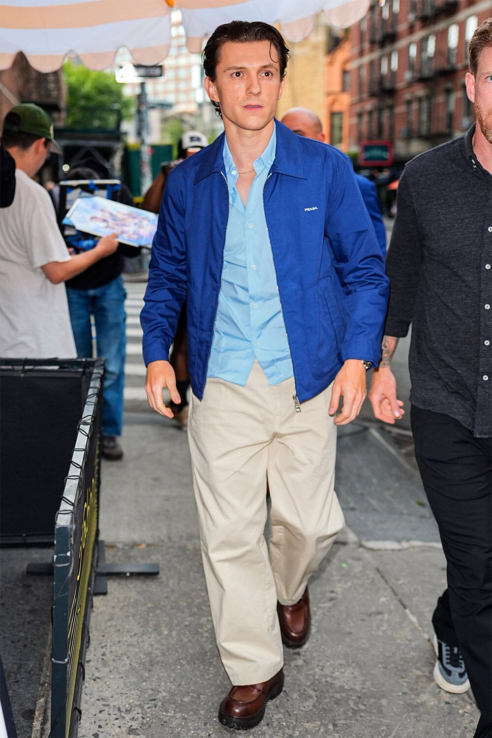 Tom Holland wears Prada in New York