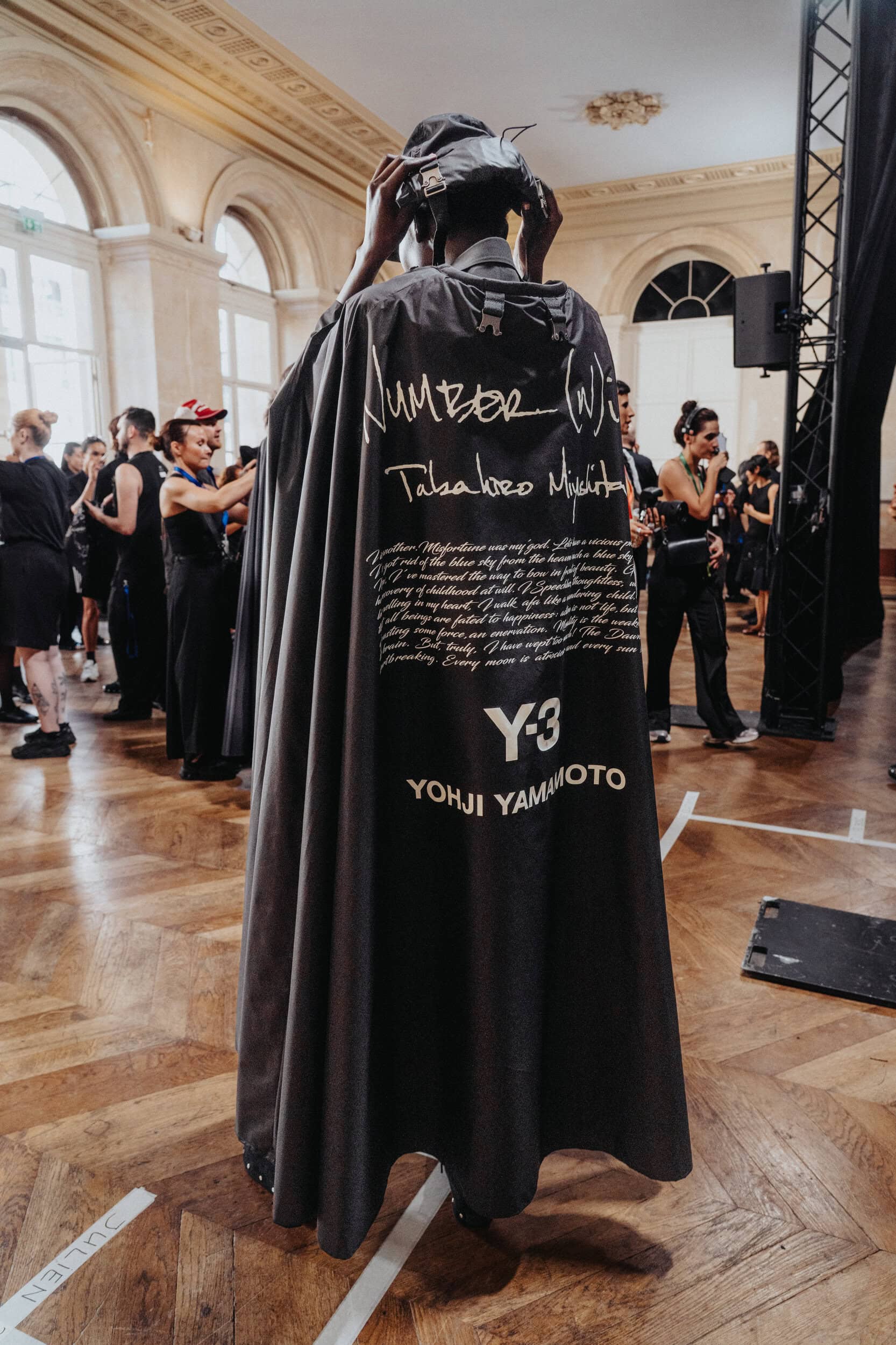Y-3 Spring 2027 Men's Fashion Show Backstage